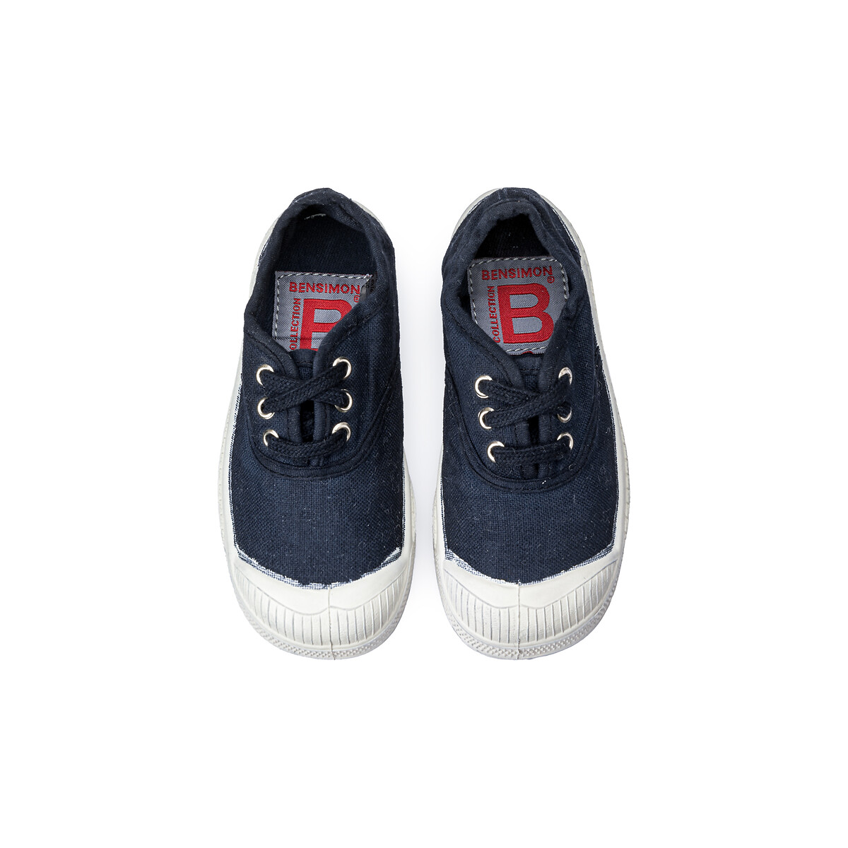 Tennisschoenen met veters marine   , BENSIMON