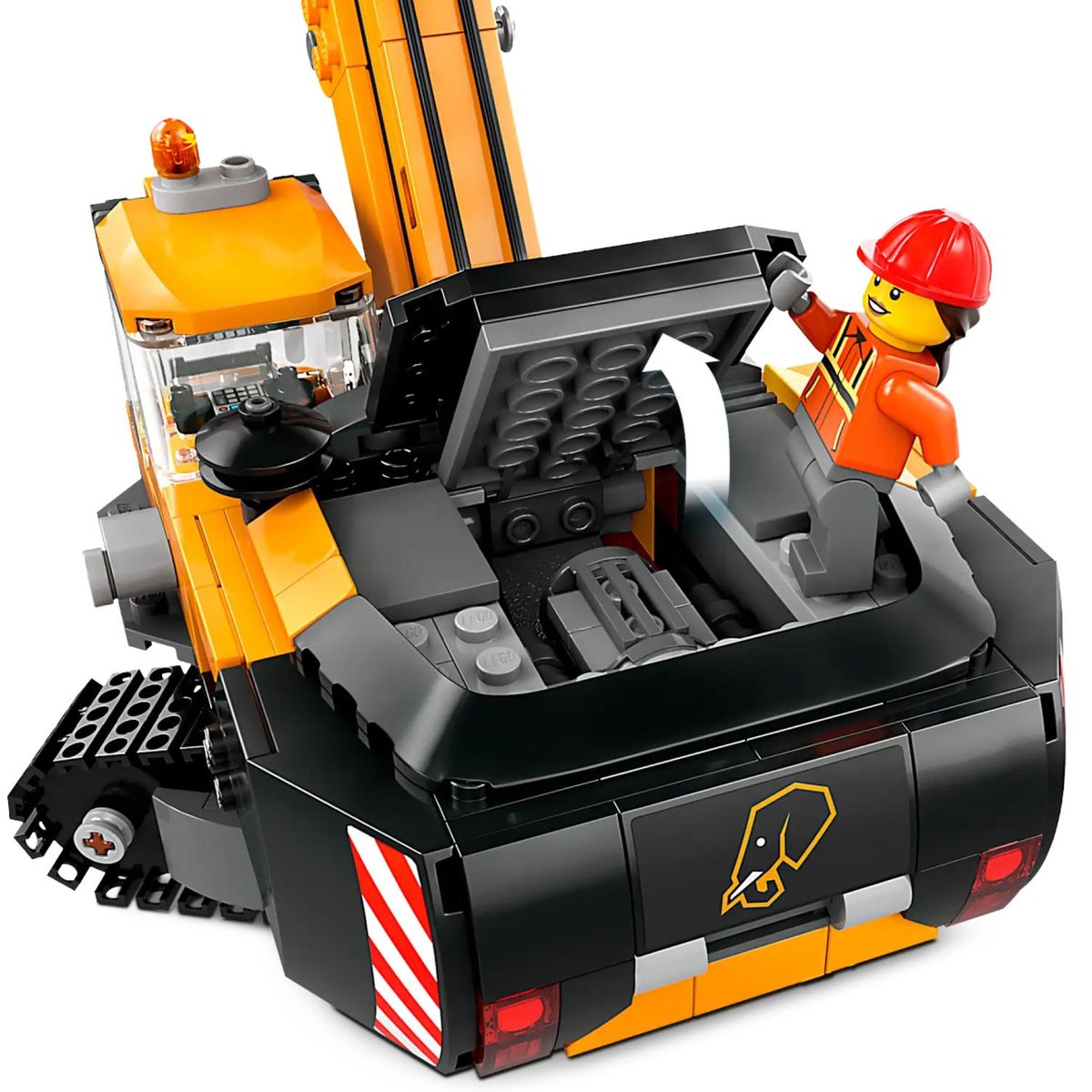 LEGO City - Pelleteuse de Chantier Jaune 60420 pour Enfants de 8 Ans et Plus multicolore, LEGO