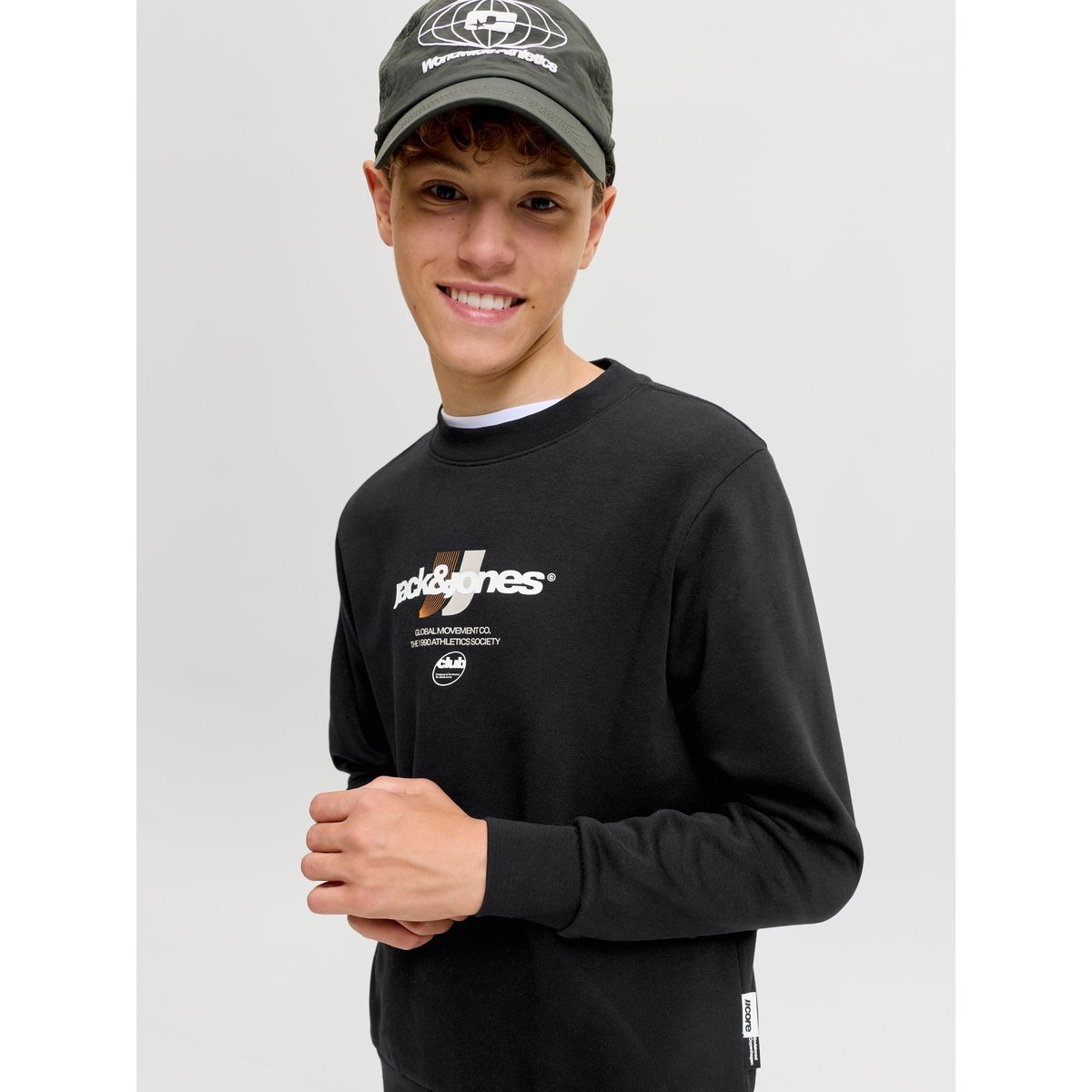 Sweat-Shirt black 1, JACK & JONES JUNIOR