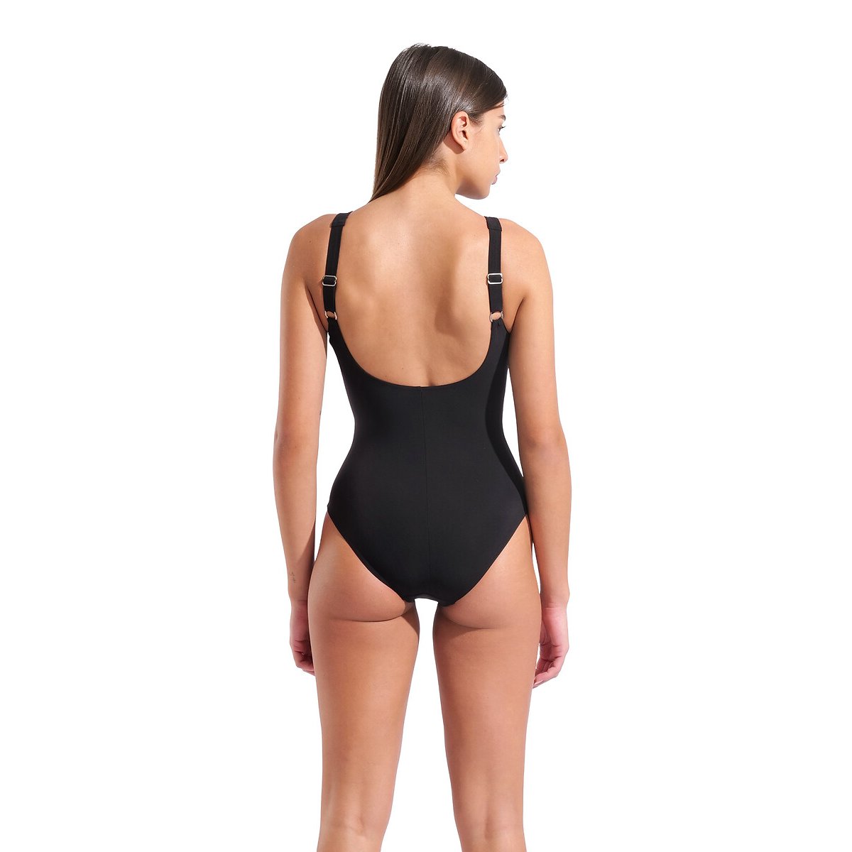 Maillot de bain ERIKA dos en U noir/blanc, ARENA