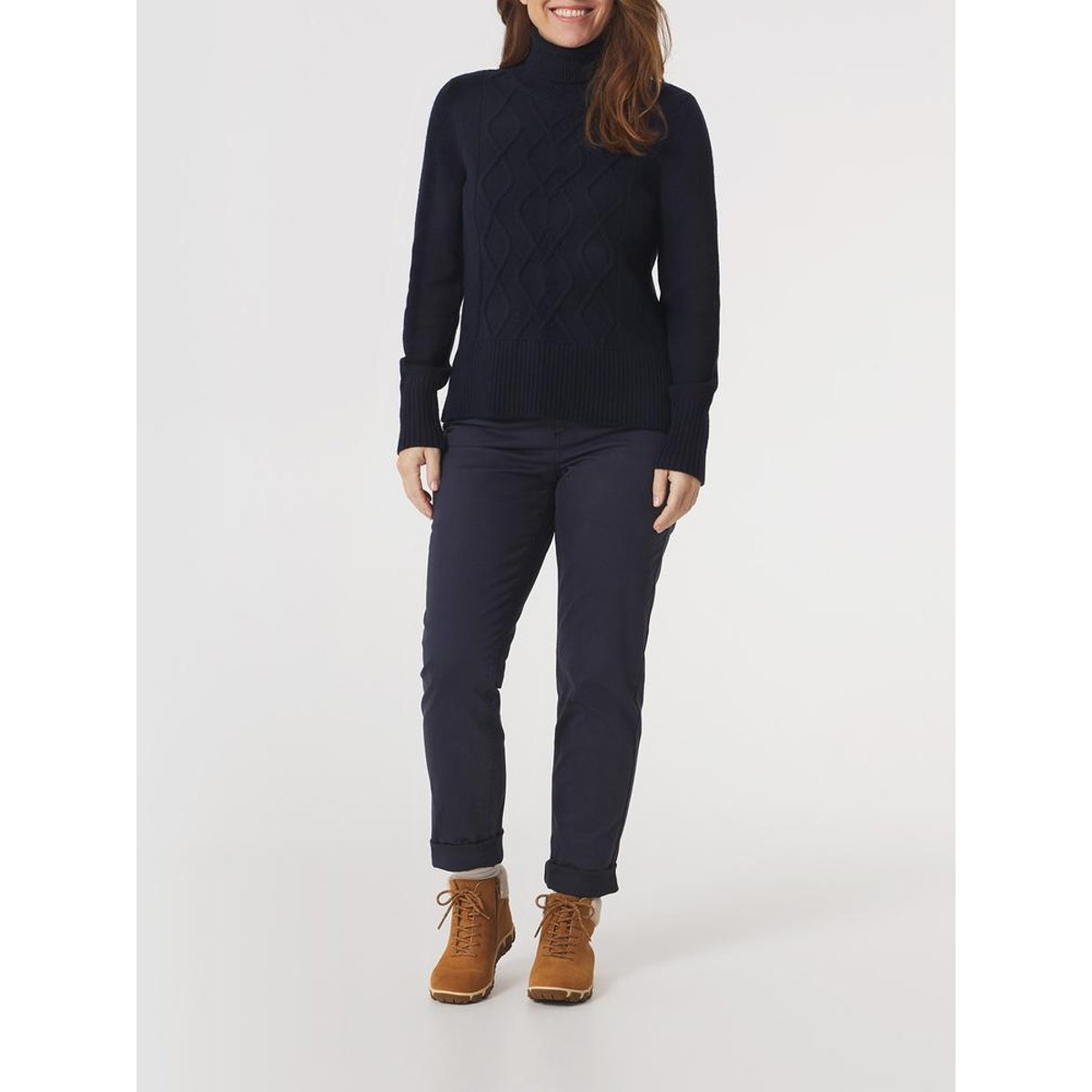Pull col roulé KEVIACOL19032 marine, TBS