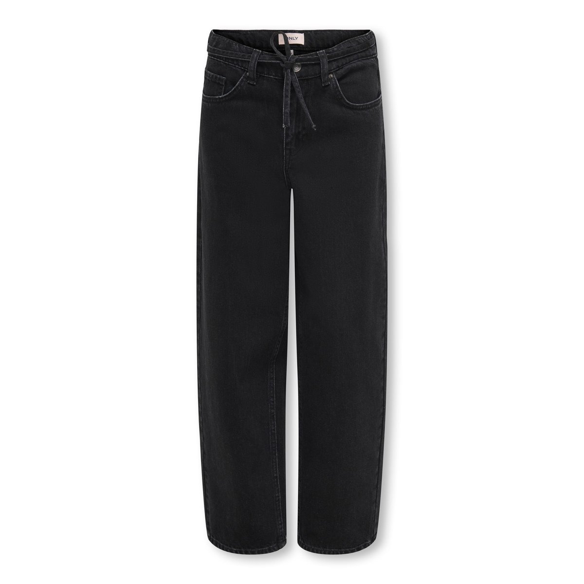 Jean Coupe Droite washed black, KIDS ONLY