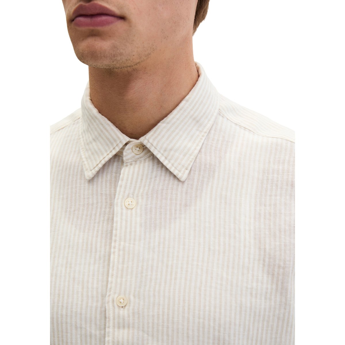 Chemise regular en lin de haute qualité marron, MARC O'POLO