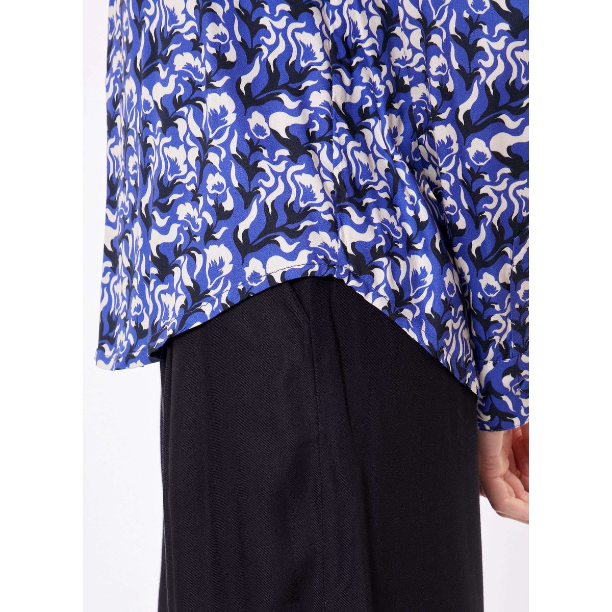 Chemise droite imprimée MARGE bleu, PRINCESSE NOMADE