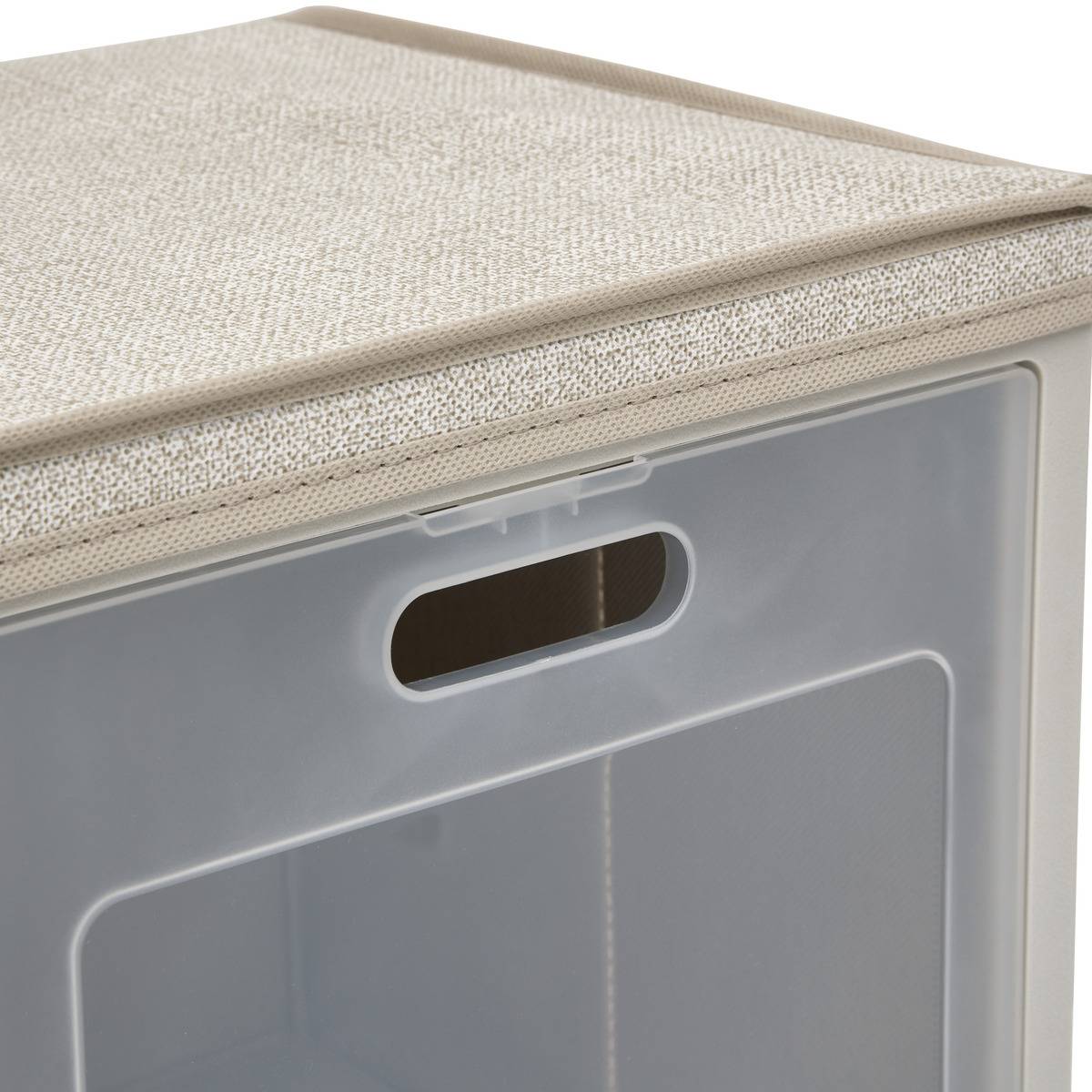 Rangement rectangulaire pliable CUBE'N DOOR beige, 5FIVE SIMPLY SMART