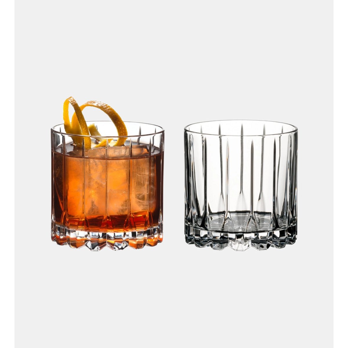 Lot de 2 verres gobelets bar dsg retail rocks glass transparent, RIEDEL