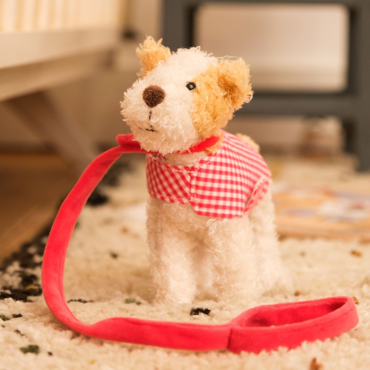 Eliot le chien beige, rouge, blanc, EGMONT TOYS