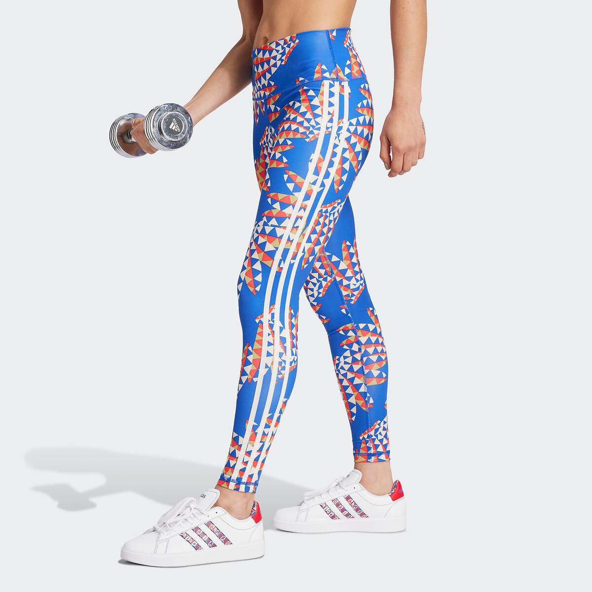 Legging graphique Farm Rio bleu/orange, adidas Performance