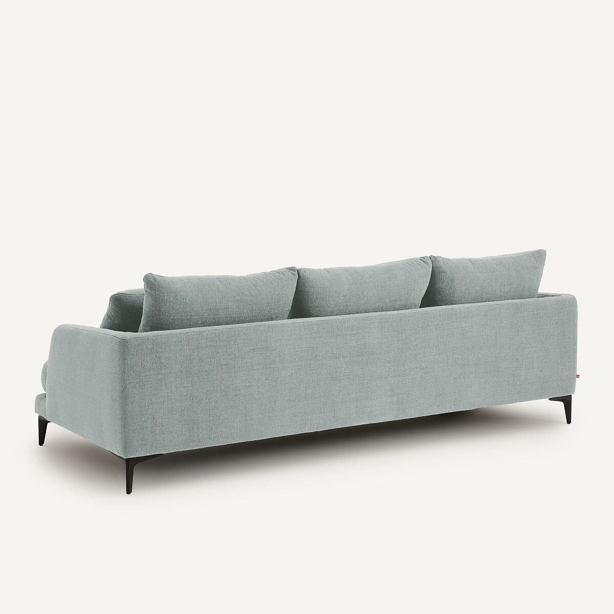 Canapé 3 ou 4 places en polyester natté, MODERNISTE aquamarine, EMMANUEL GALLINA X AM.PM