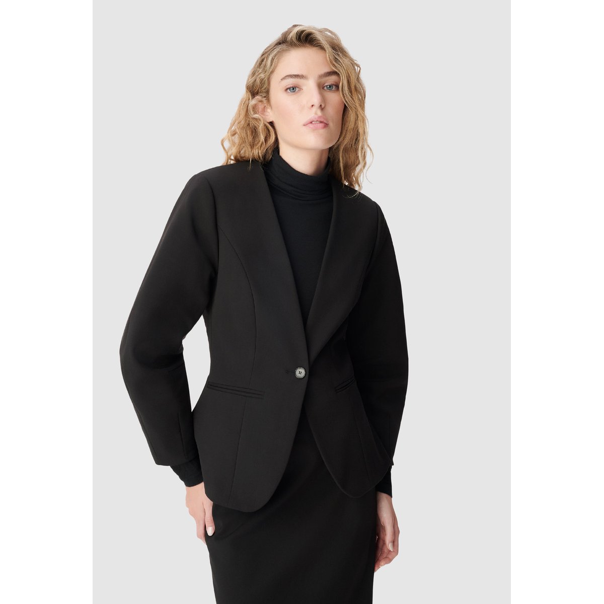 Veste de tailleur découpes manches noir, IKKS