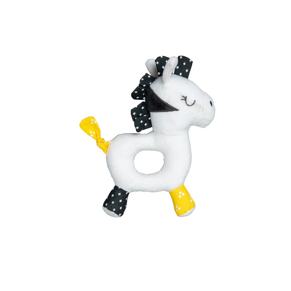 Hochet en velours blanc, SAUTHON