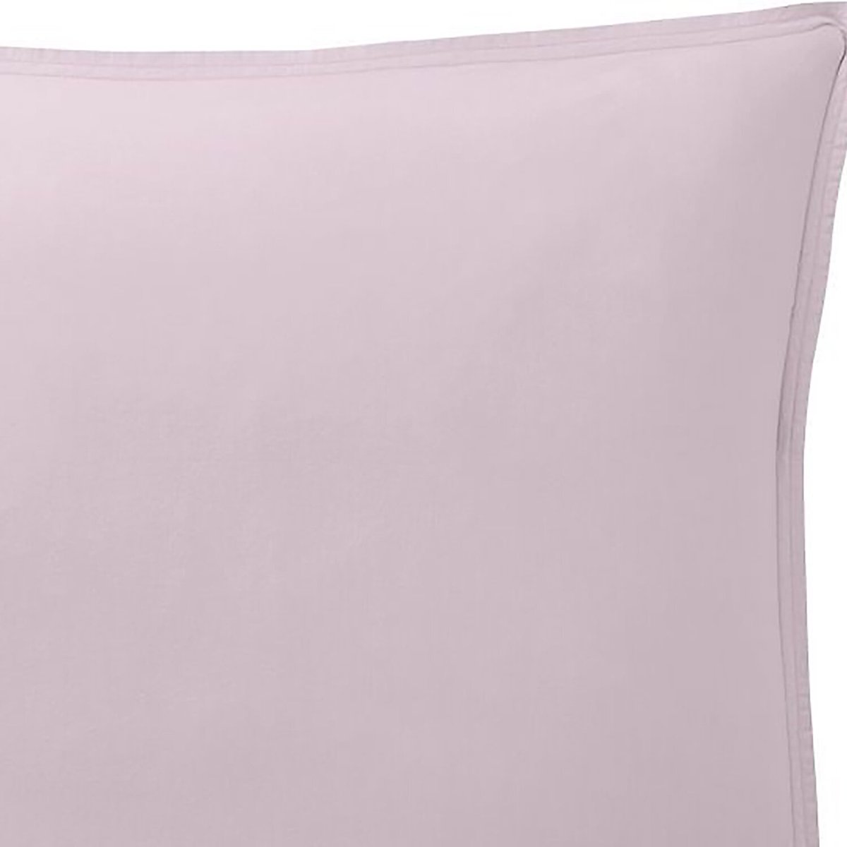 Taie d'oreiller en percale de coton unie, ELEGANCE mauve, BATON ROUGE