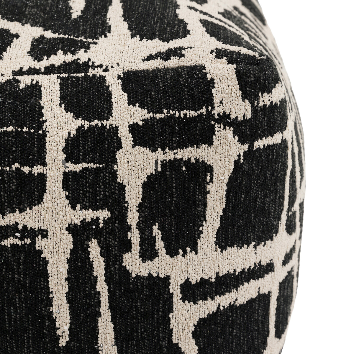 Elena Jacquard Pouffe 55x55cm slate, ÉDITÉ