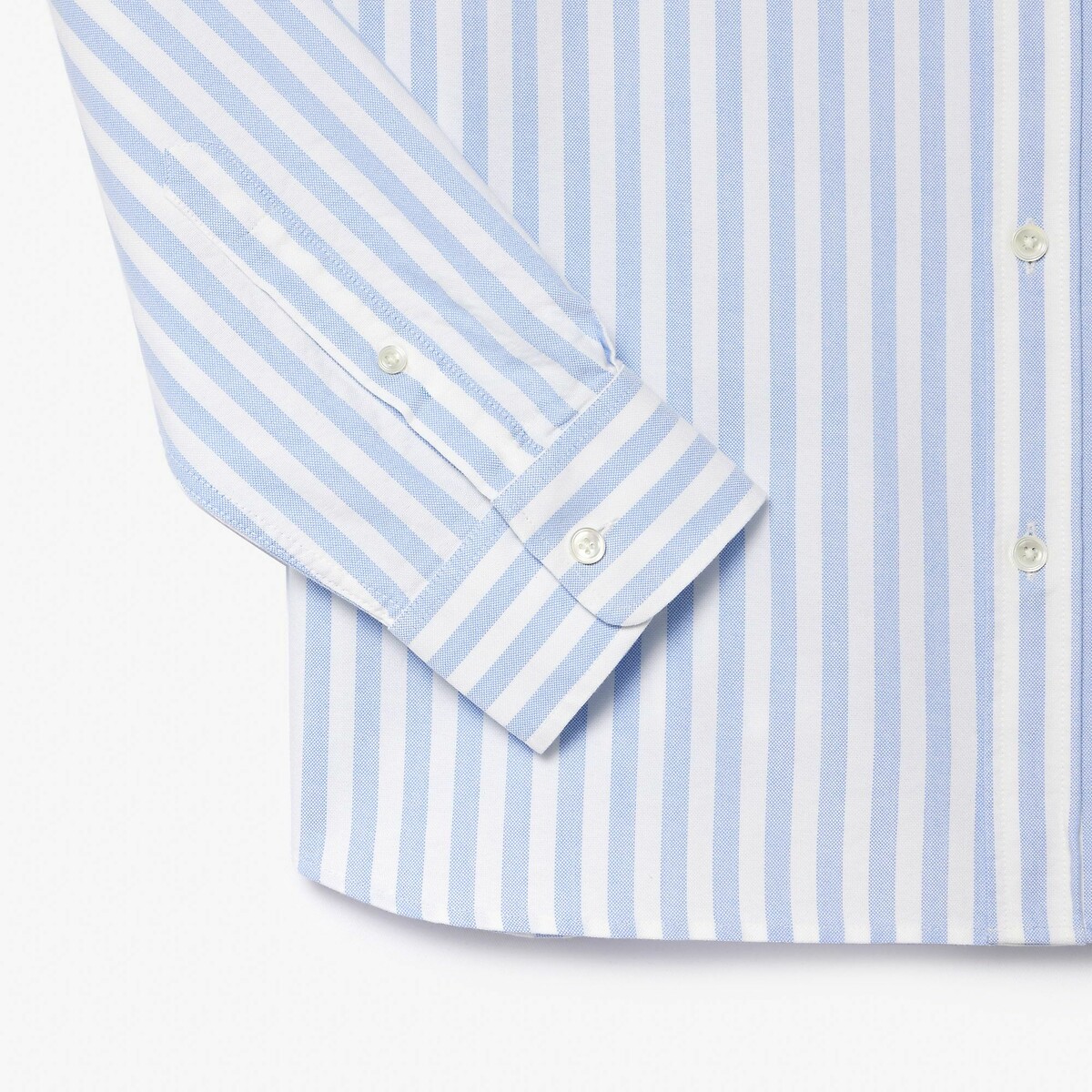 Striped Regular Fit Oxford Shirt sky blue, LACOSTE
