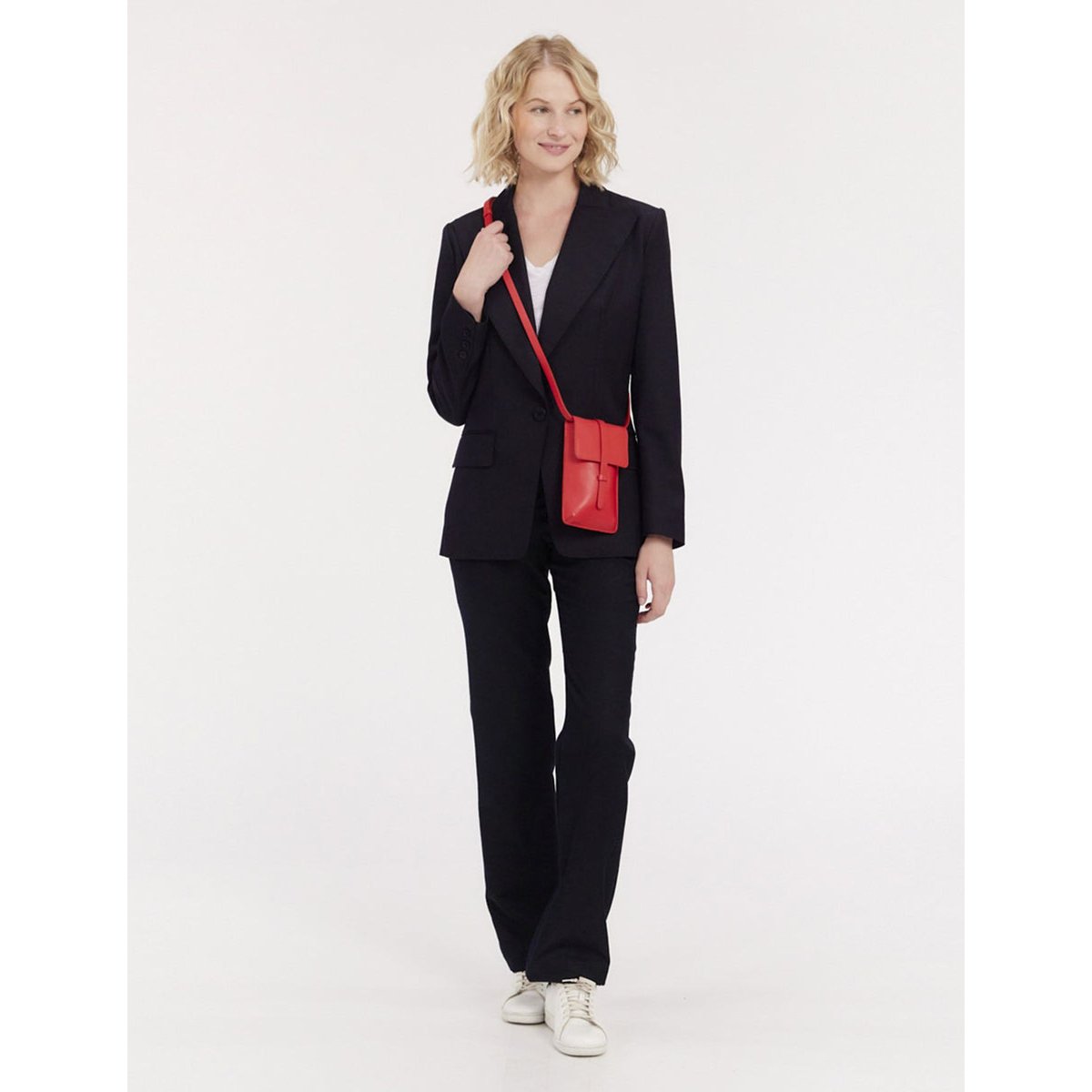 Pochette léonore rouge, INES DE LA FRESSANGE PARIS