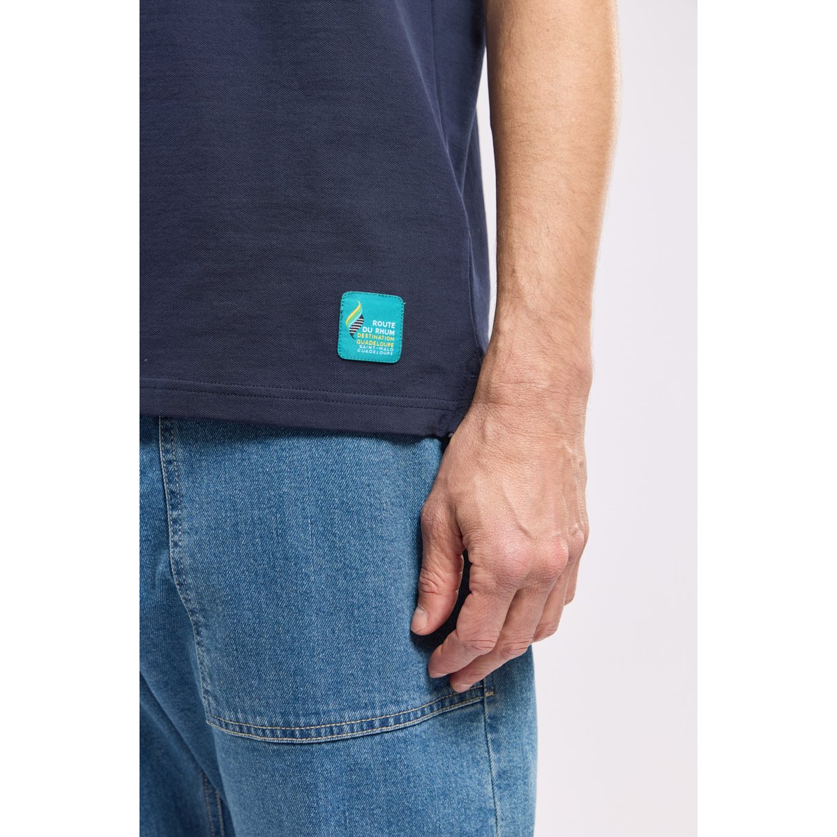 Polo brodé Homme - coton marine deep, ARMOR-LUX