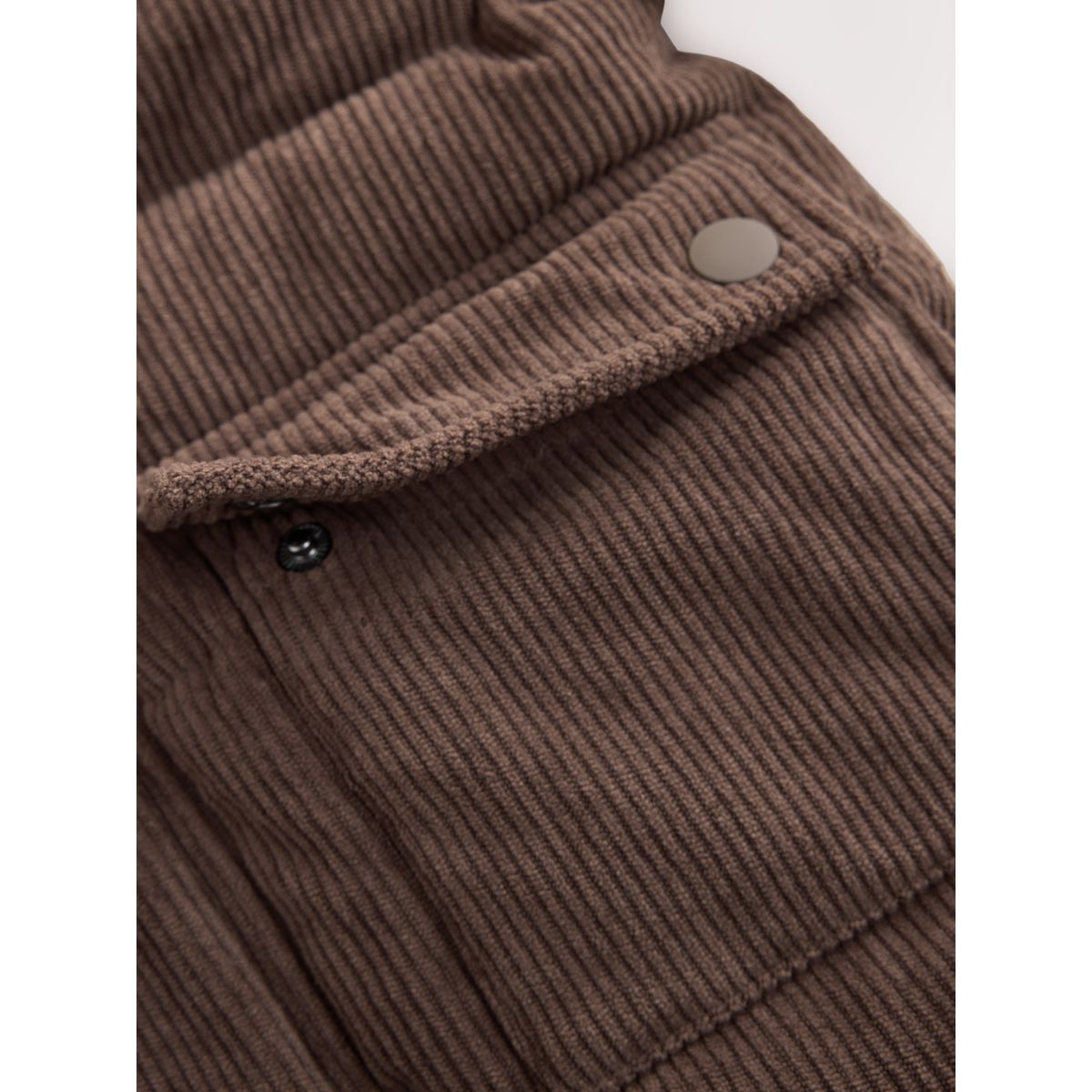 Manteau matelassé en velours côtelé marron chocolat, NEXT