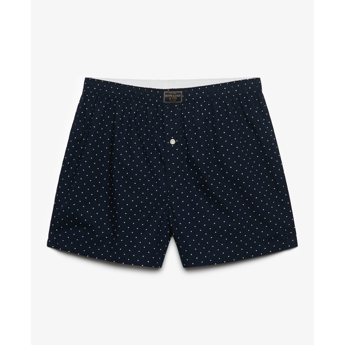 Boxer en Coton Coupe Décontractée bleu marine à pois, SUPERDRY