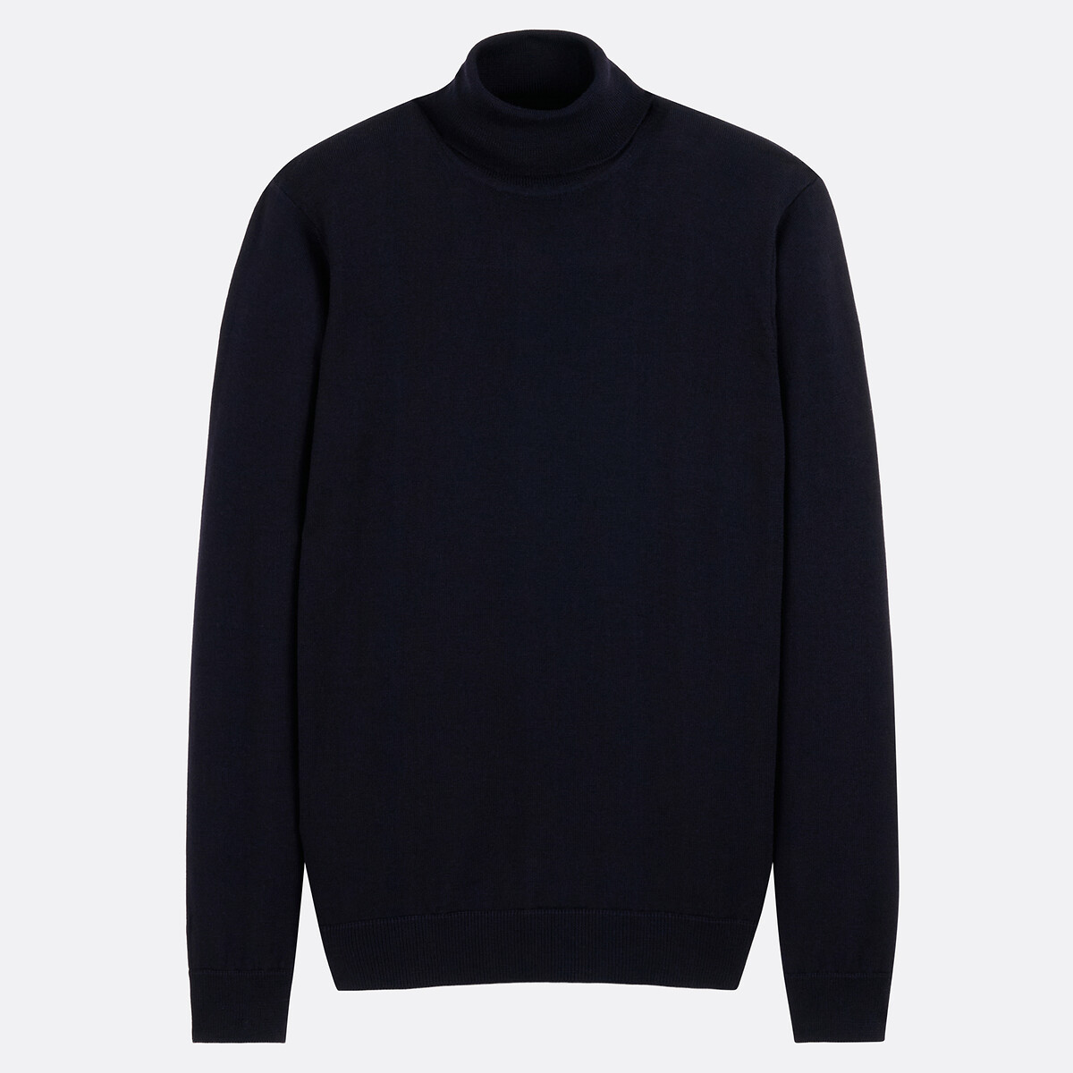 Pull col roulé mérinos bleu marine, LA REDOUTE COLLECTIONS