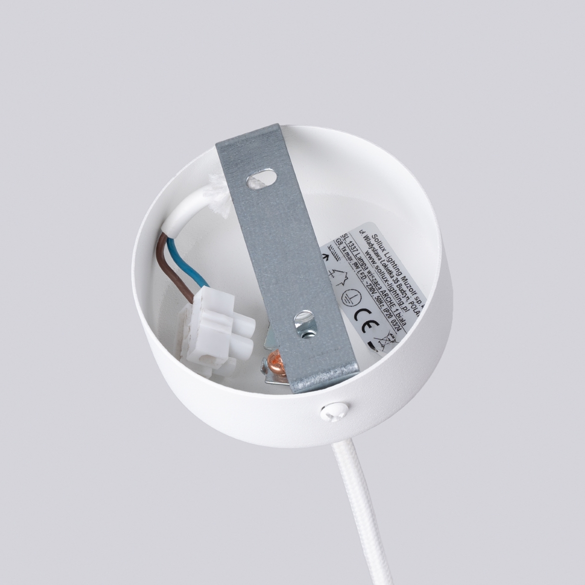 Suspension Acier Blanc G9 1 Arche blanc, EDEN