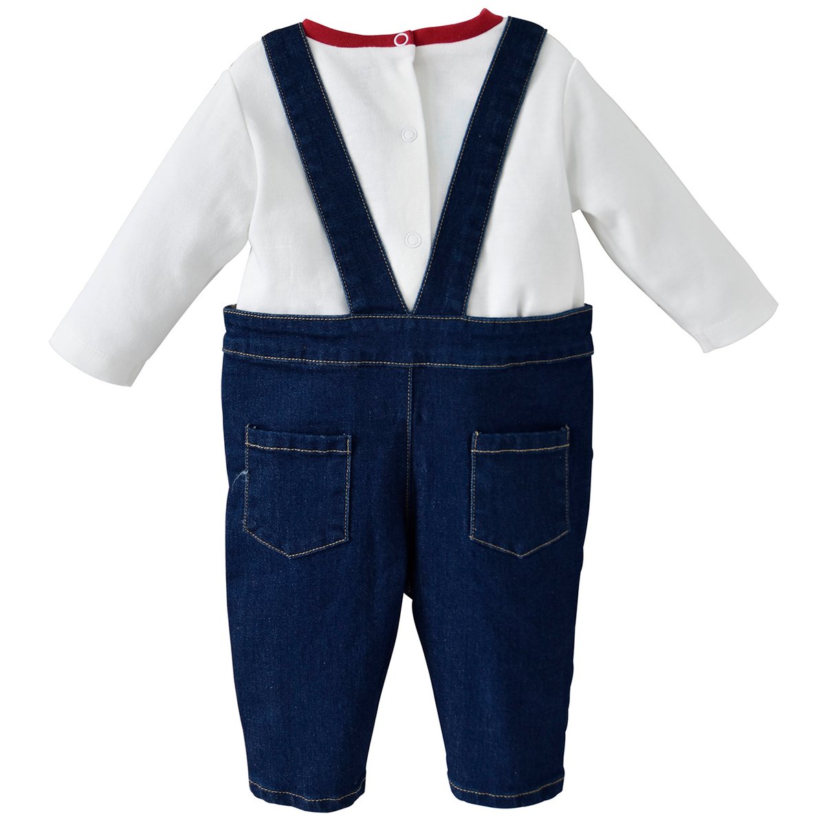 T-shirt et salopette barry bleu, SUCRE D'ORGE