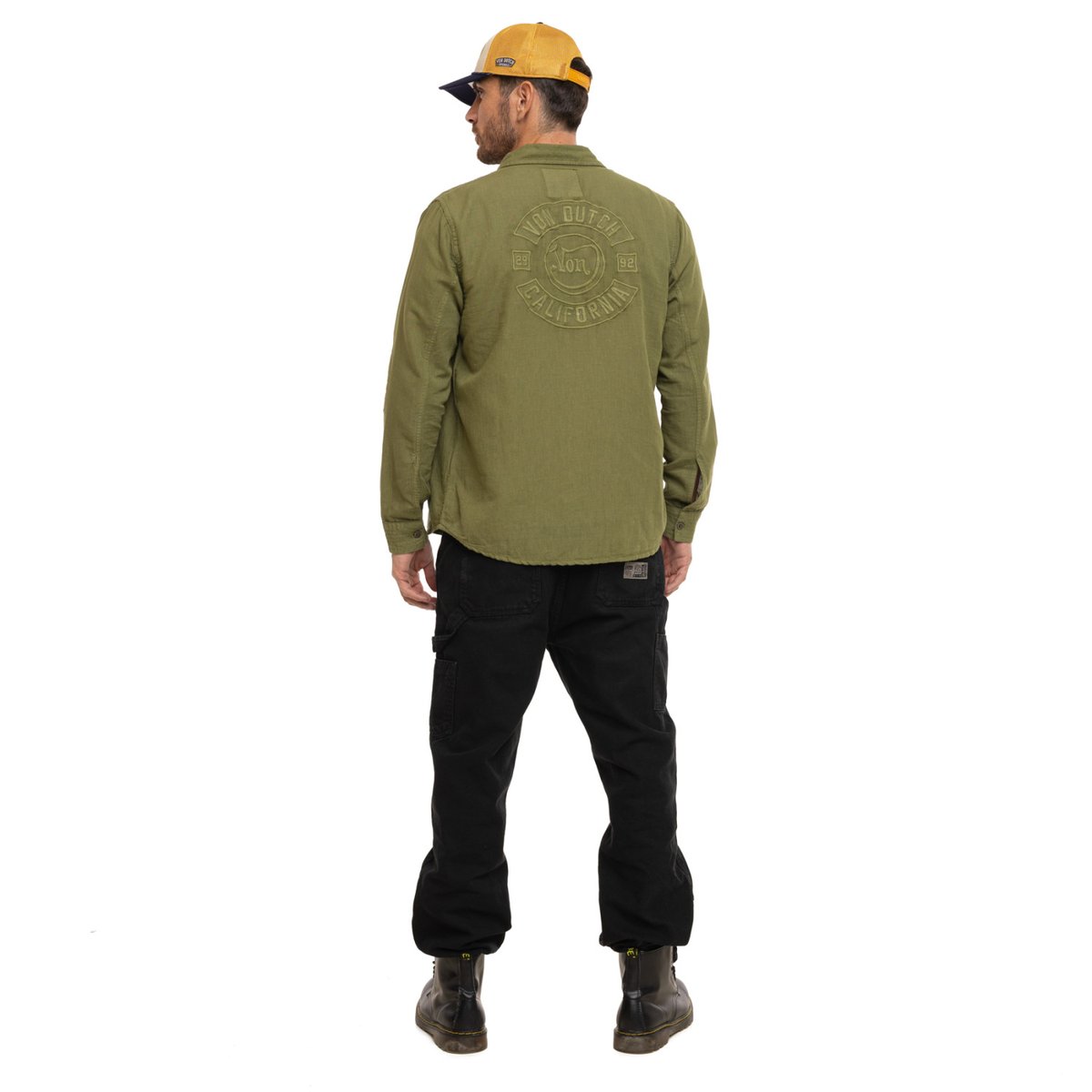 Chemise lin LINO kaki, VON DUTCH