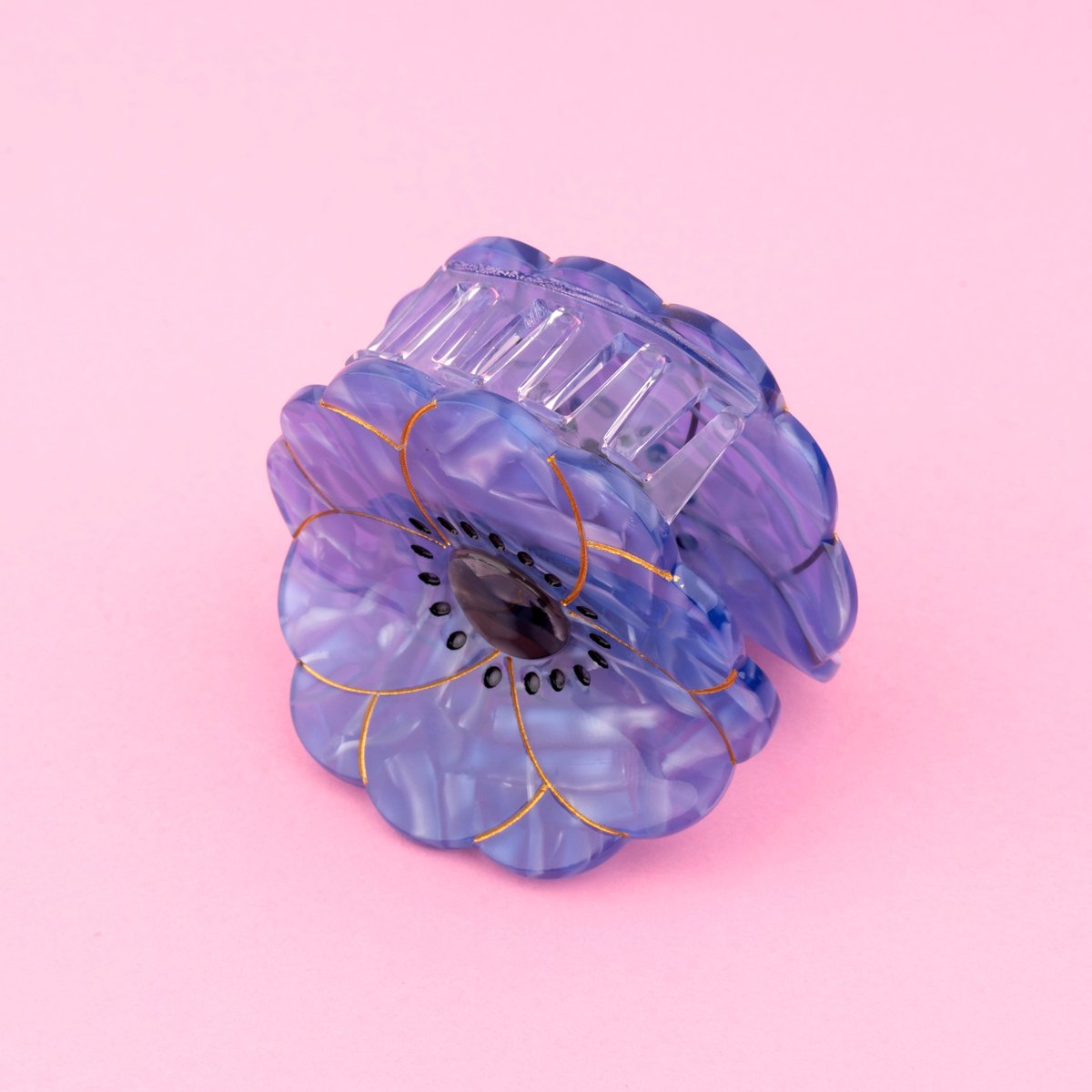 Pince à cheveux ANEMONE bleu foncé, COUCOU SUZETTE