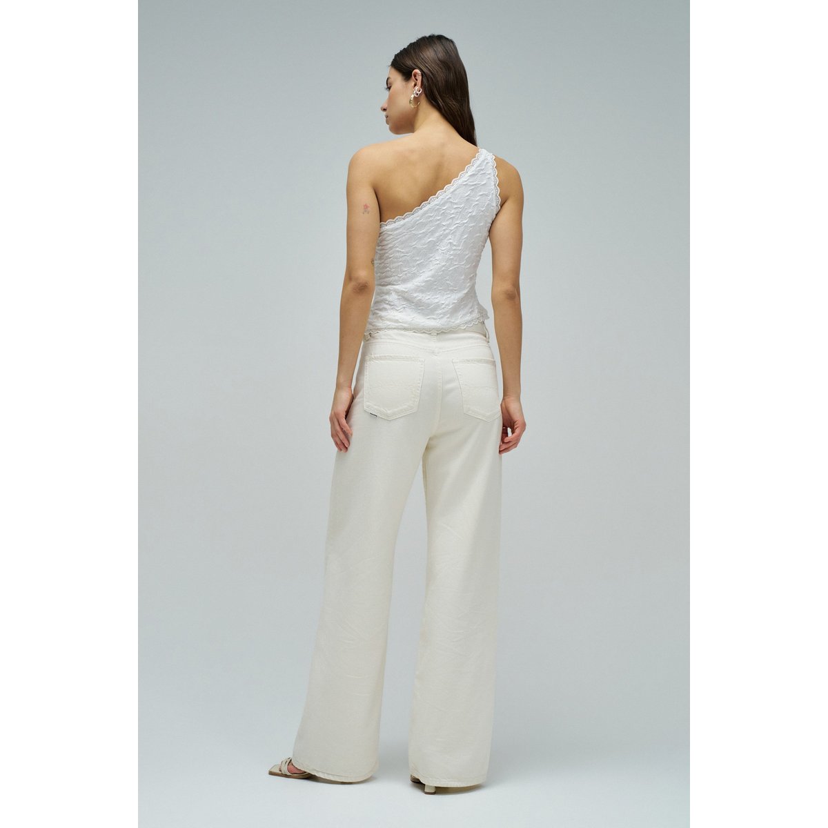 TOP ASYMÉTRIQUE beige, SALSA JEANS