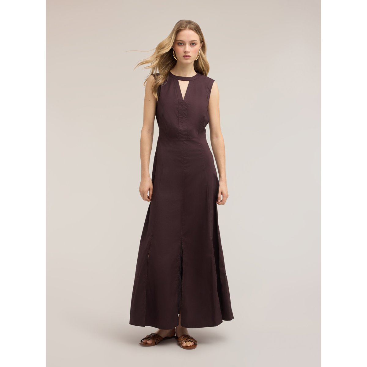 Robe ligne A marron, MOTIVI