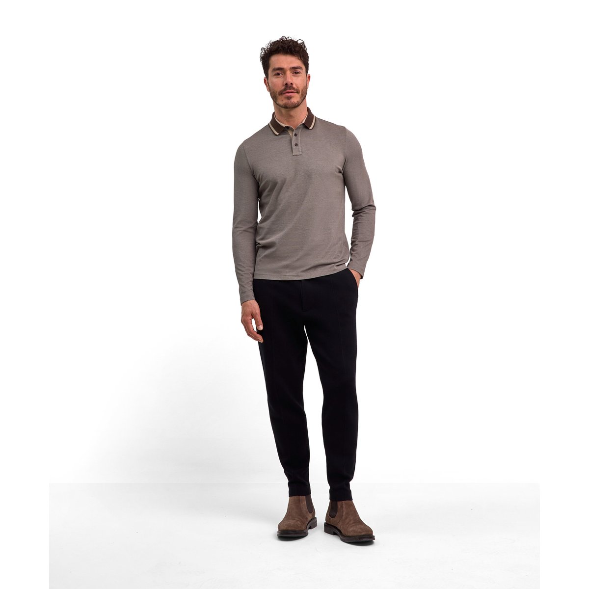 Polo shirt Smart Easy Care effektgarn (9540), FALKE