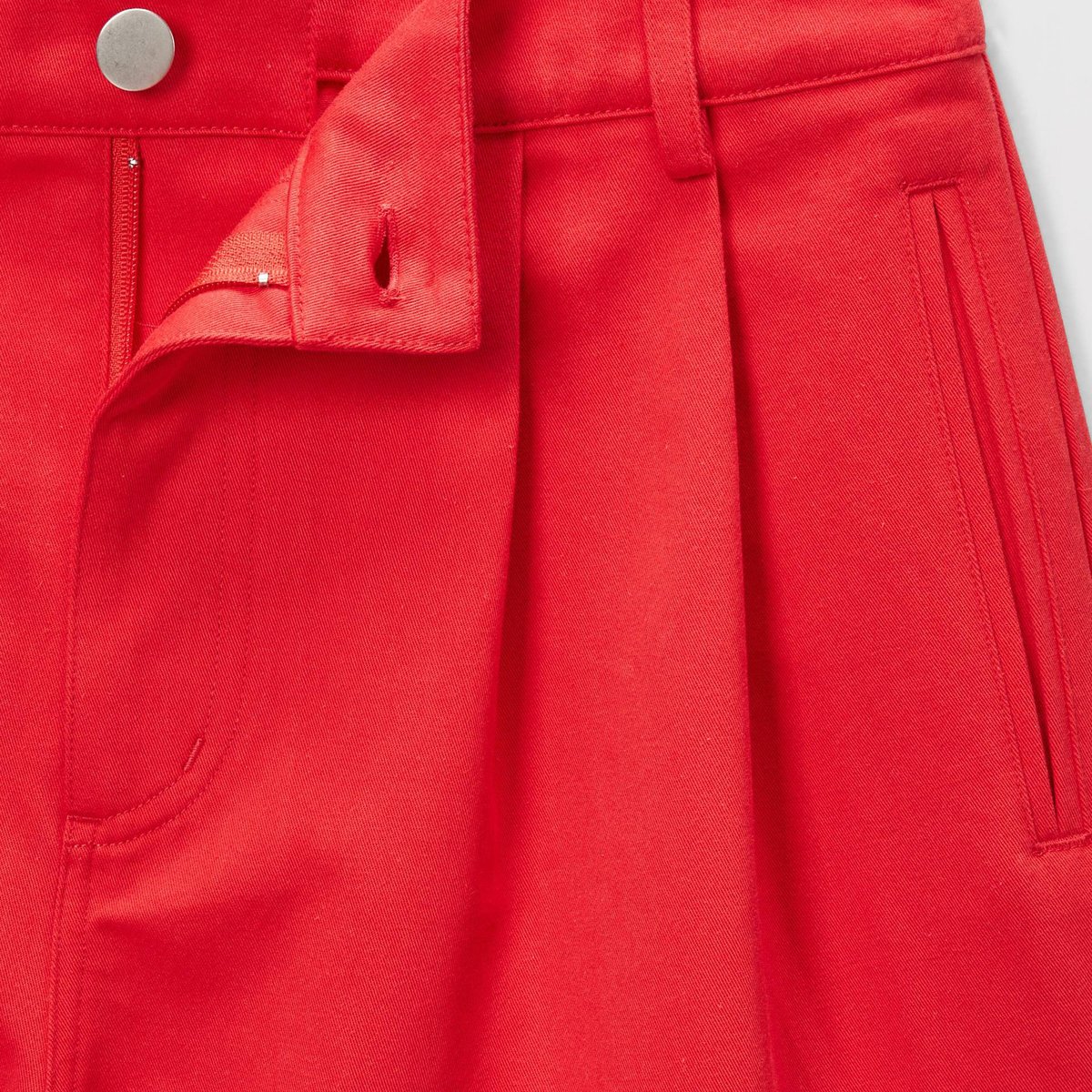 Short en coton rouge, MONOPRIX