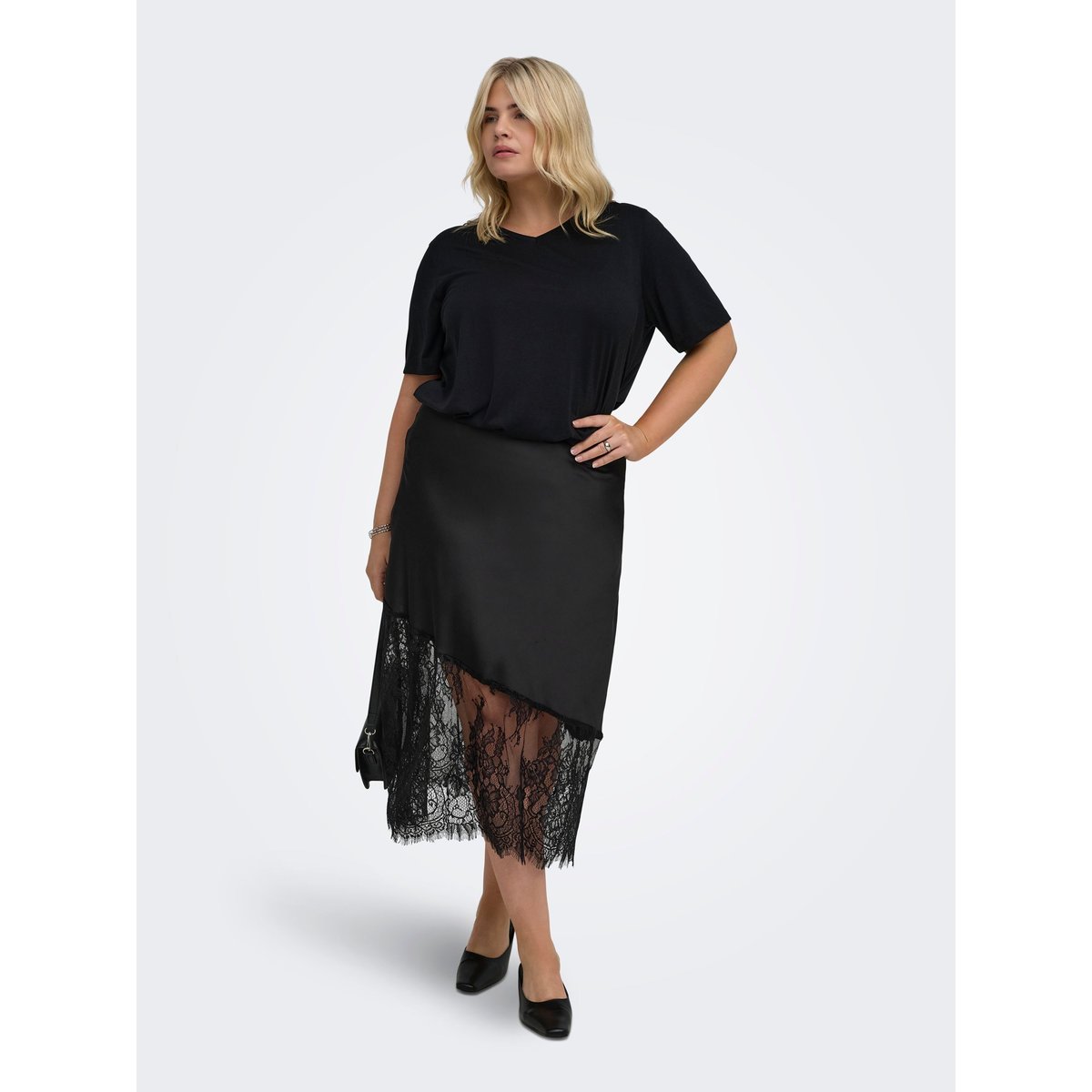 Jupe Asymétrique black, ONLY CARMAKOMA