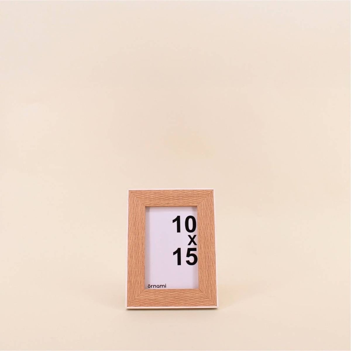 Cadre photo en relief 10x15cm marron, ORNAMI