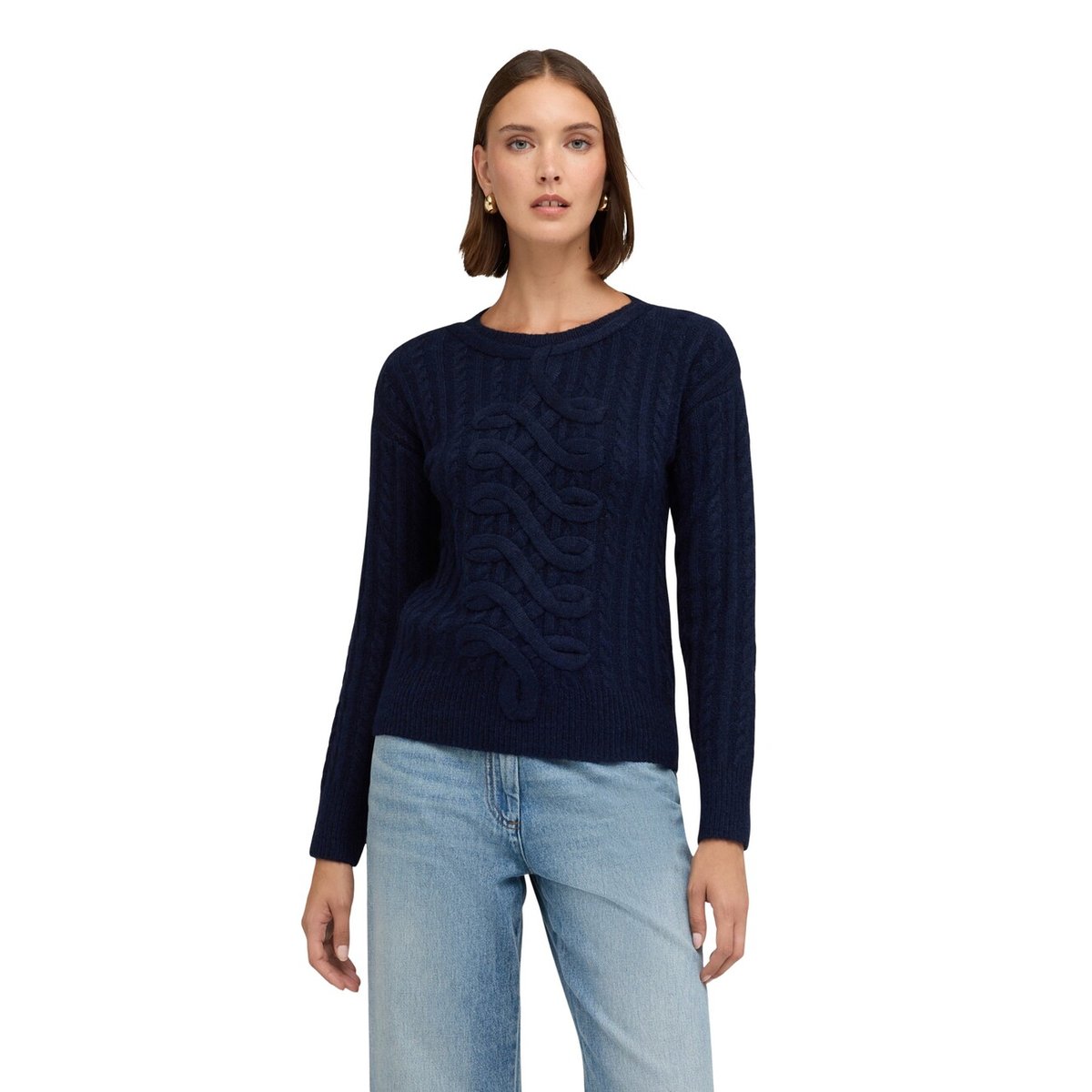 Pull tressé bleu, MOTIVI