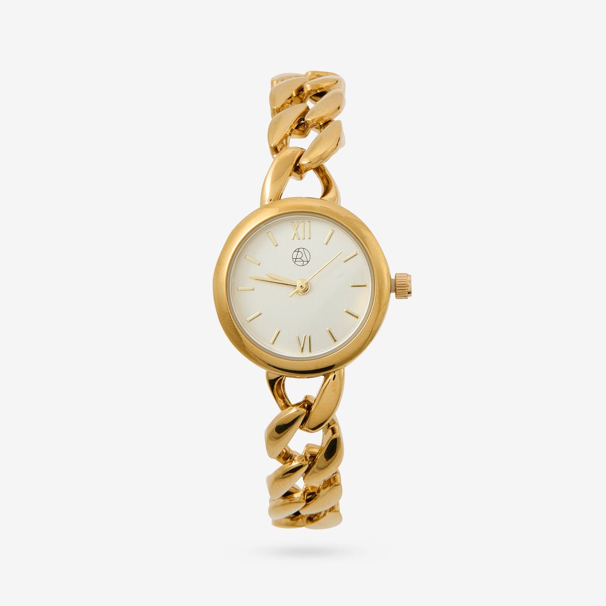 Montre cadran rond bracelet à maillons dorés doré, BALABOOSTE