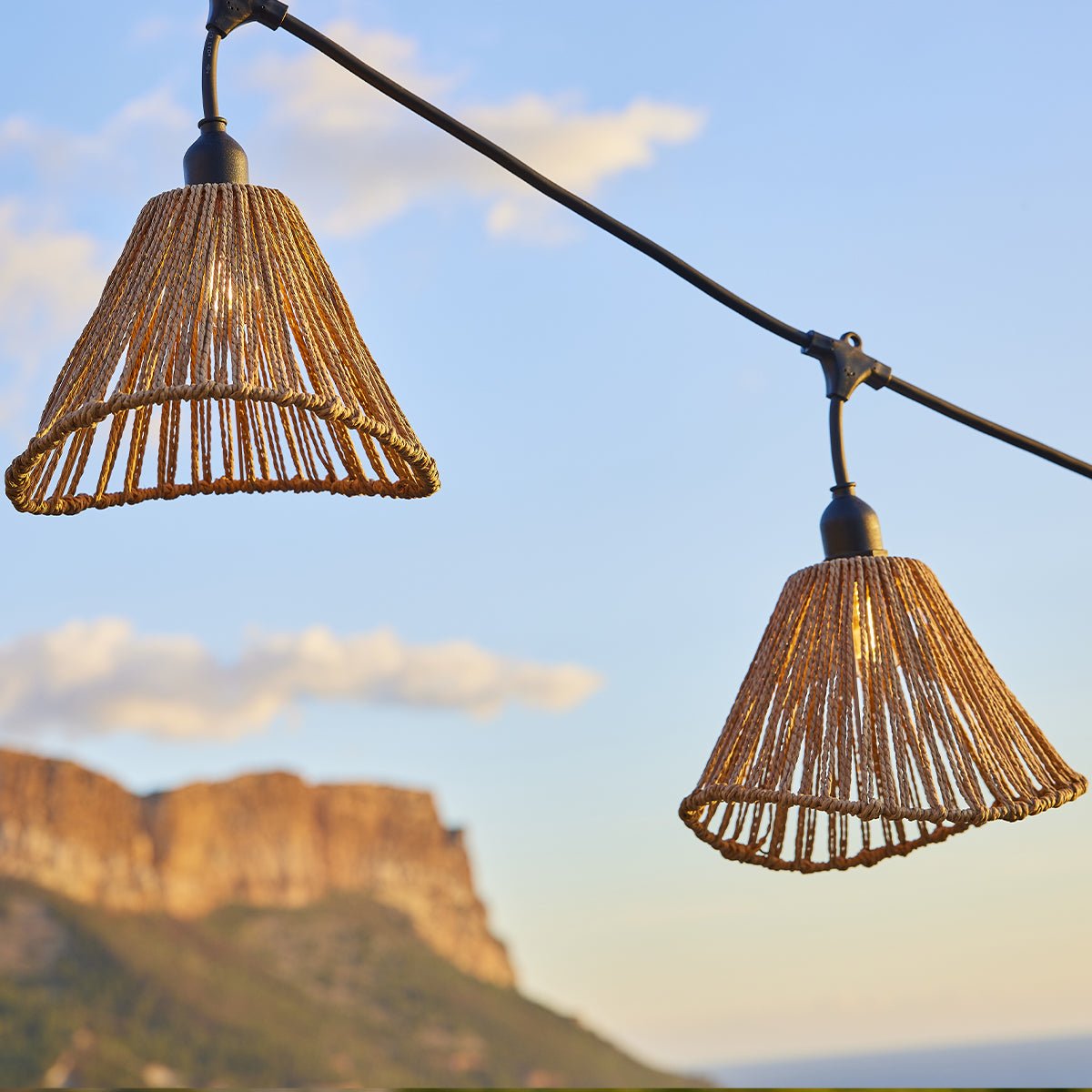 Guirlande connectable E27 RAFFY STRING beige, LUMISKY