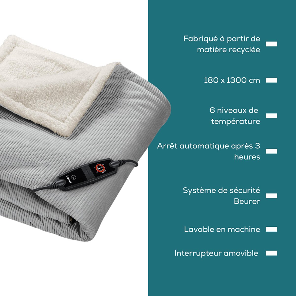 Couverture chauffante - Green Planet - HD 81 autres, BEURER