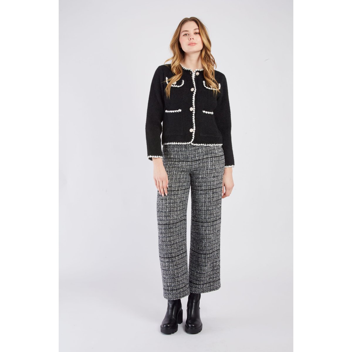 Cardigan en maille BALI noir, DERHY