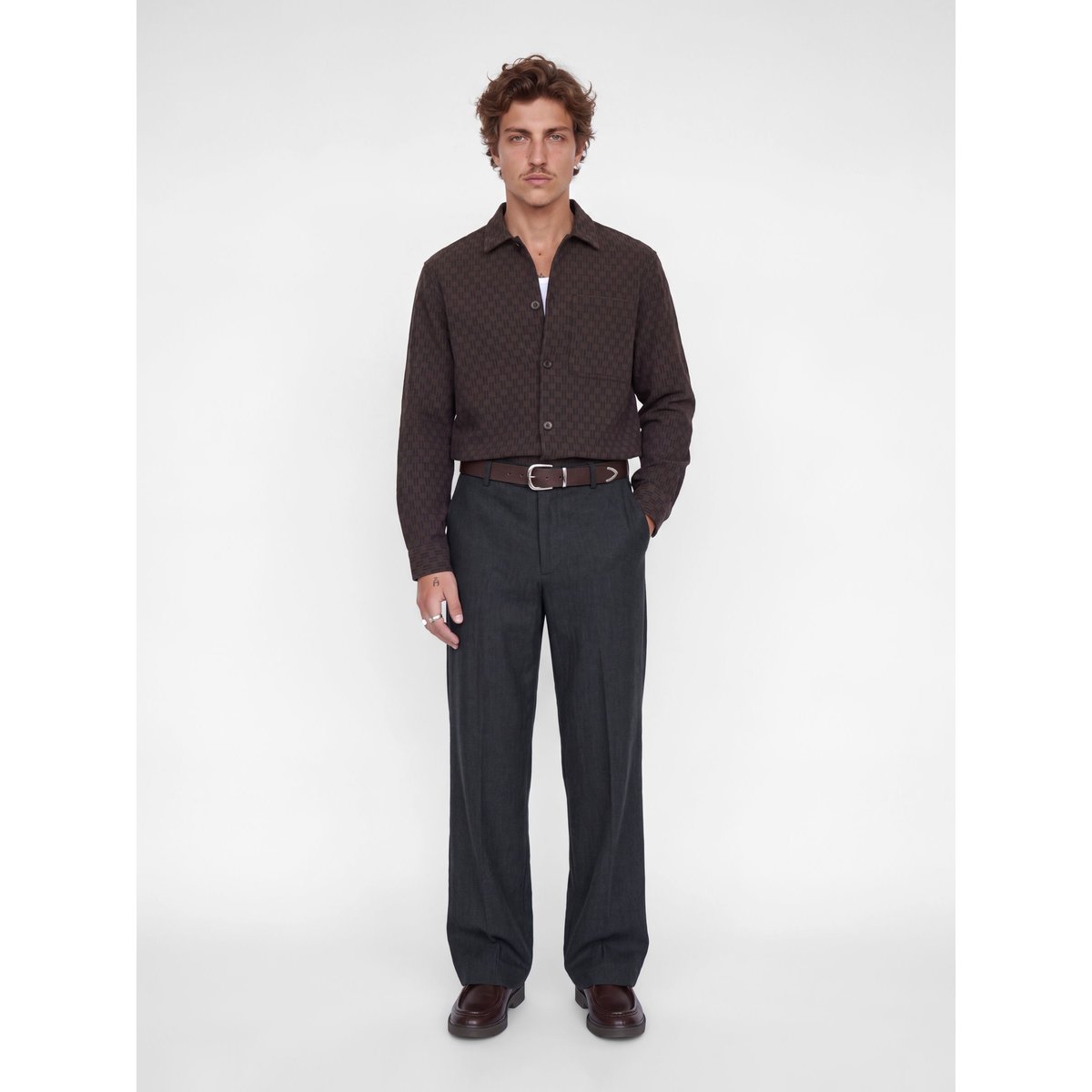 Pantalon À Jambe Large dark grey 1, JACK & JONES