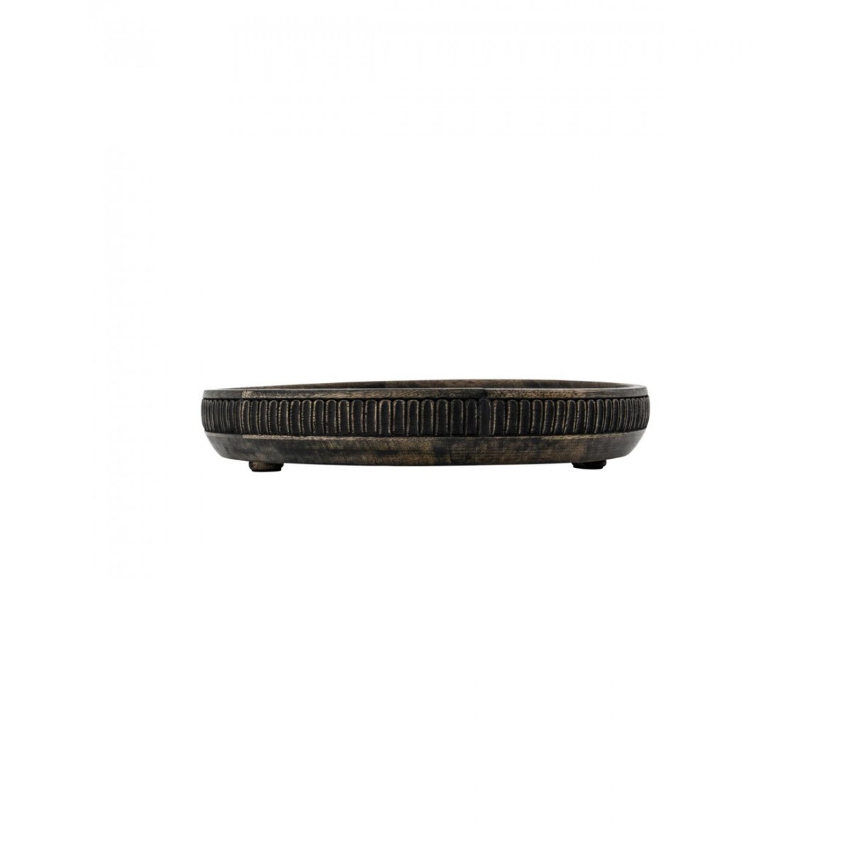 Lot de 2 plateaux en bois de manguier Loma noir, HOUSE DOCTOR