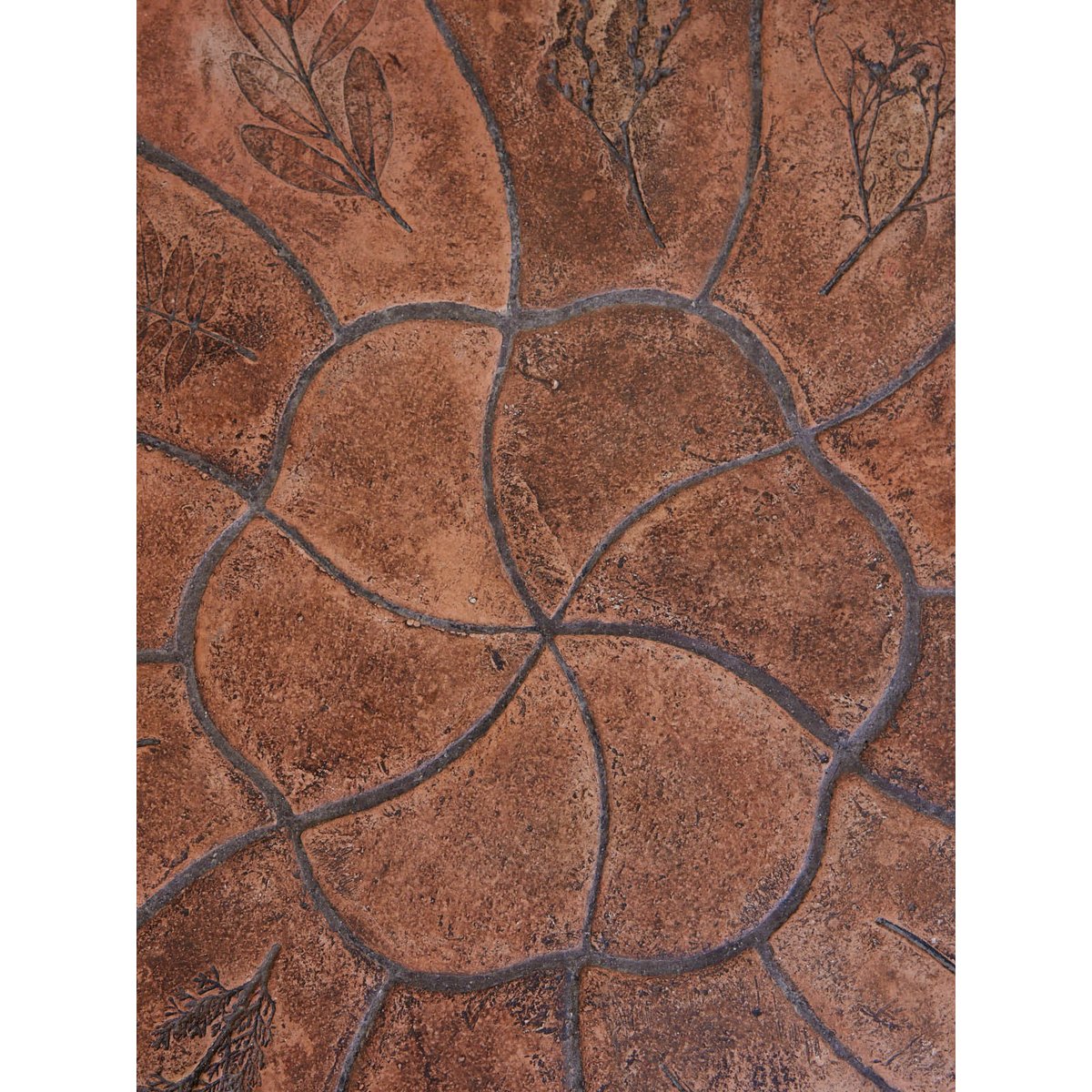 Table basse en céramique Léonie N°1578 - Bon état ocre rouge, DEBONGOUT