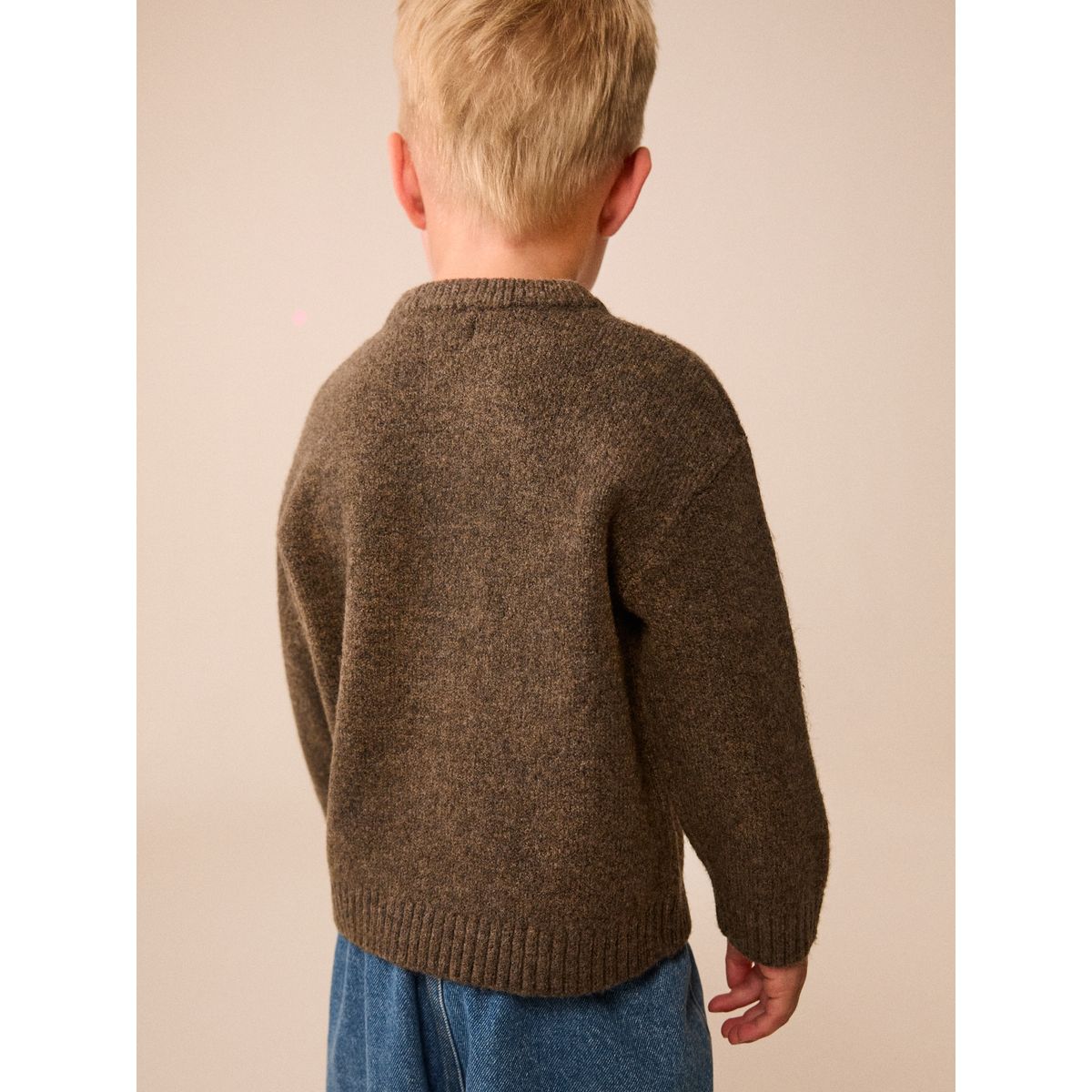 Pull ras du cou en maille brooklyn au chocolat, NEXT