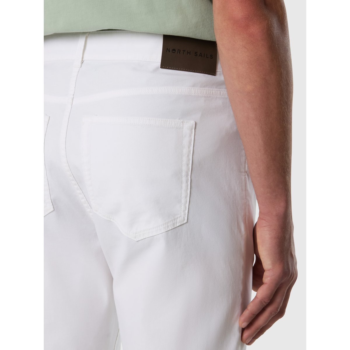 Pantalon stretch dobby 5 poches blanc, NORTH SAILS