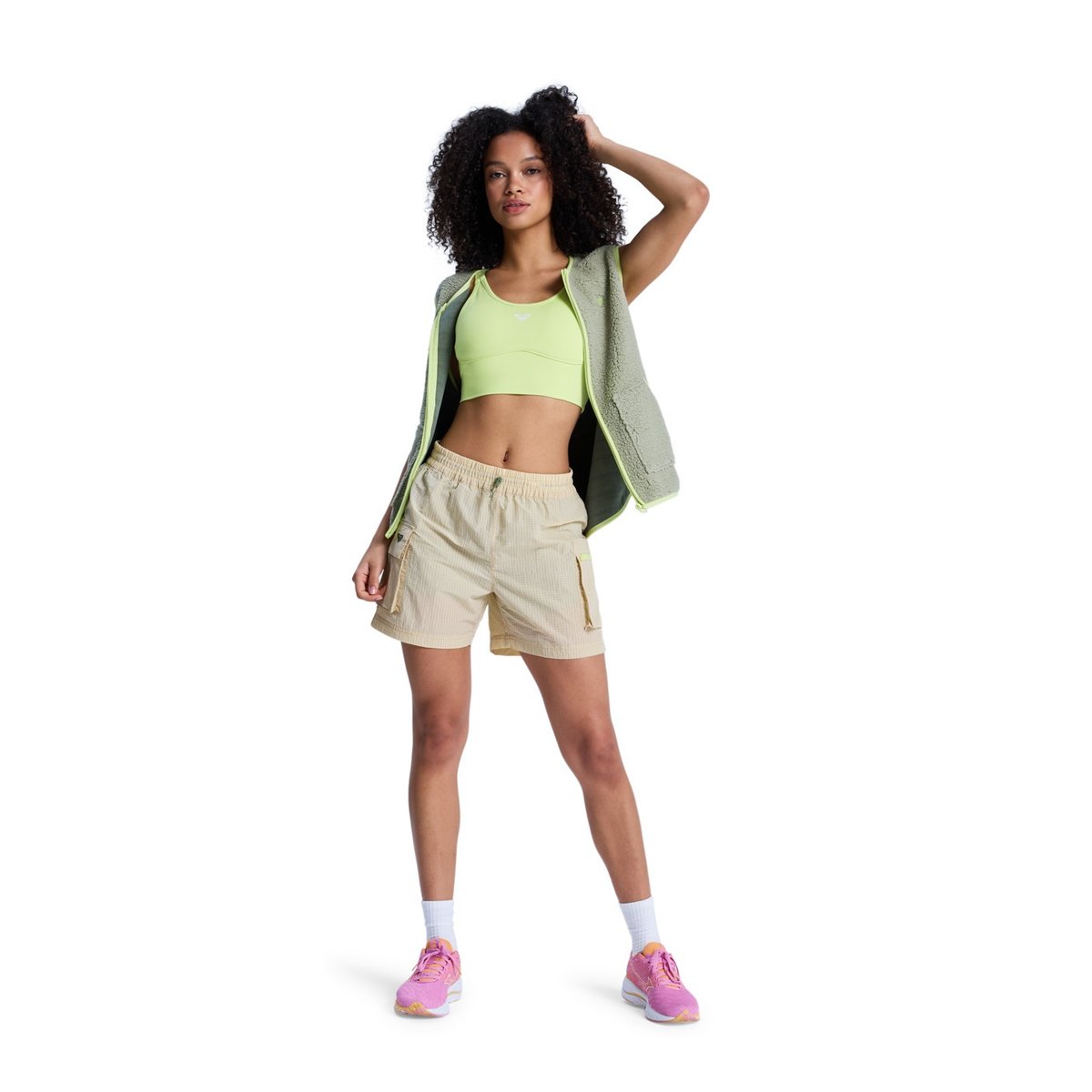 Brassière de sport HEART INTO IT ATTITUDE. vert daiquiri green, ROXY