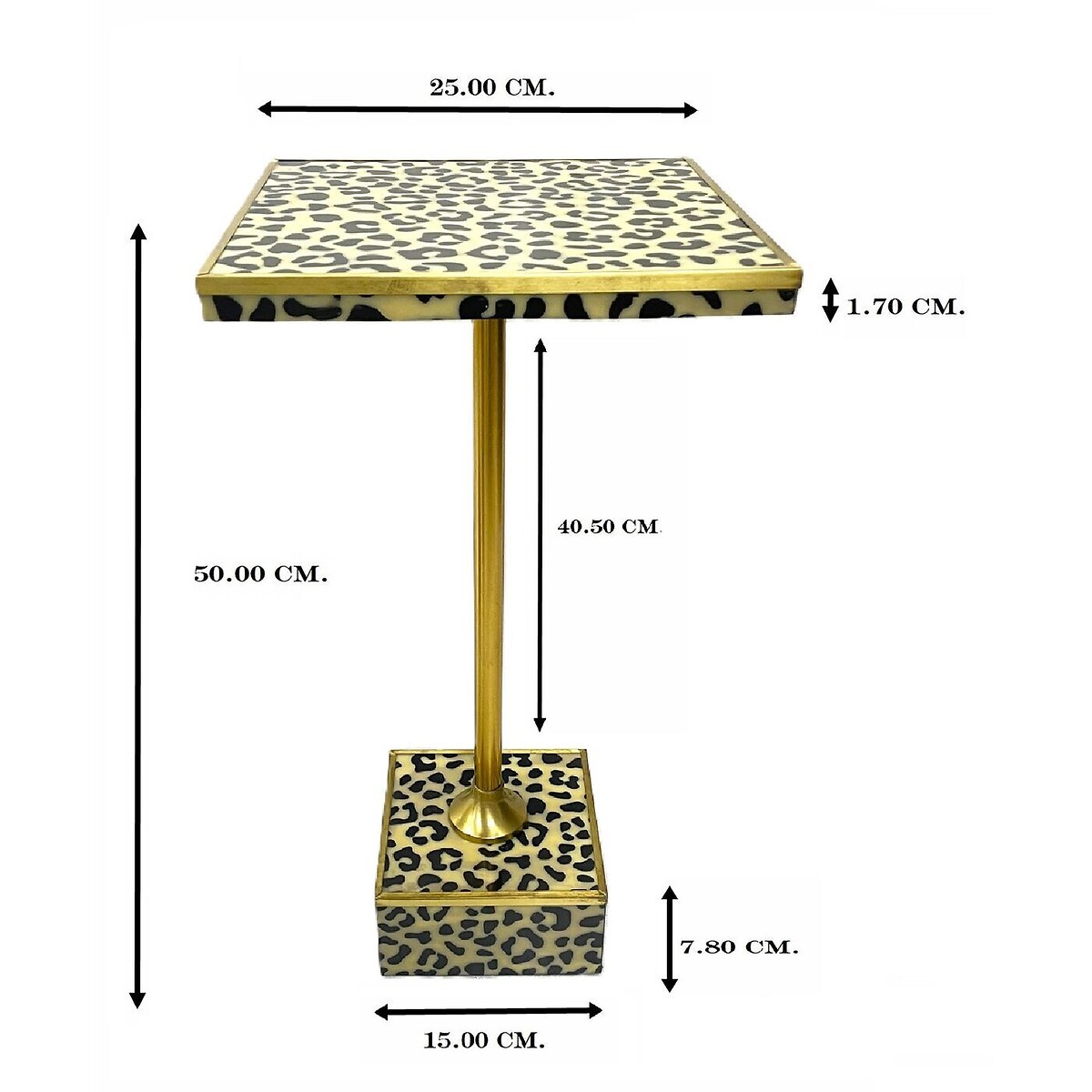 Beistelltisch Leo 25x25cm braun, KARE DESIGN