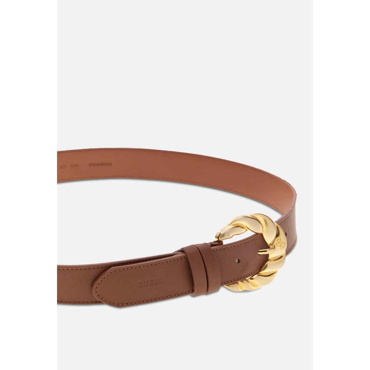Ceinture En Cuir Véritable marron, GUESS