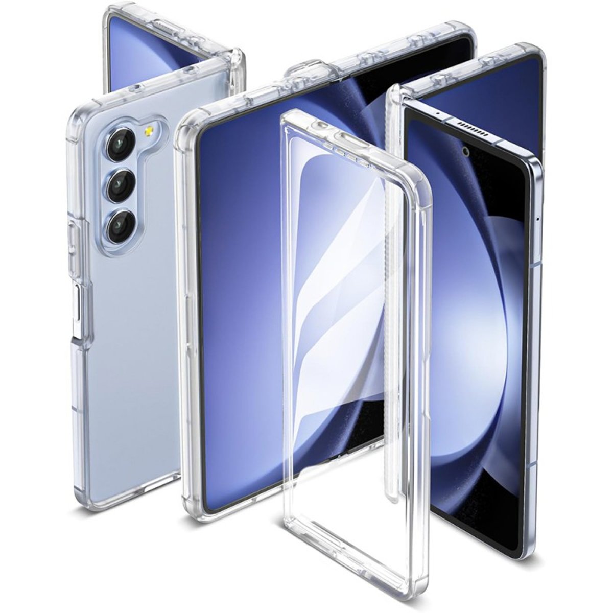 Coque anti-choc souple angles renforcés Galaxy Z Fold 5 transparent, EVETANE