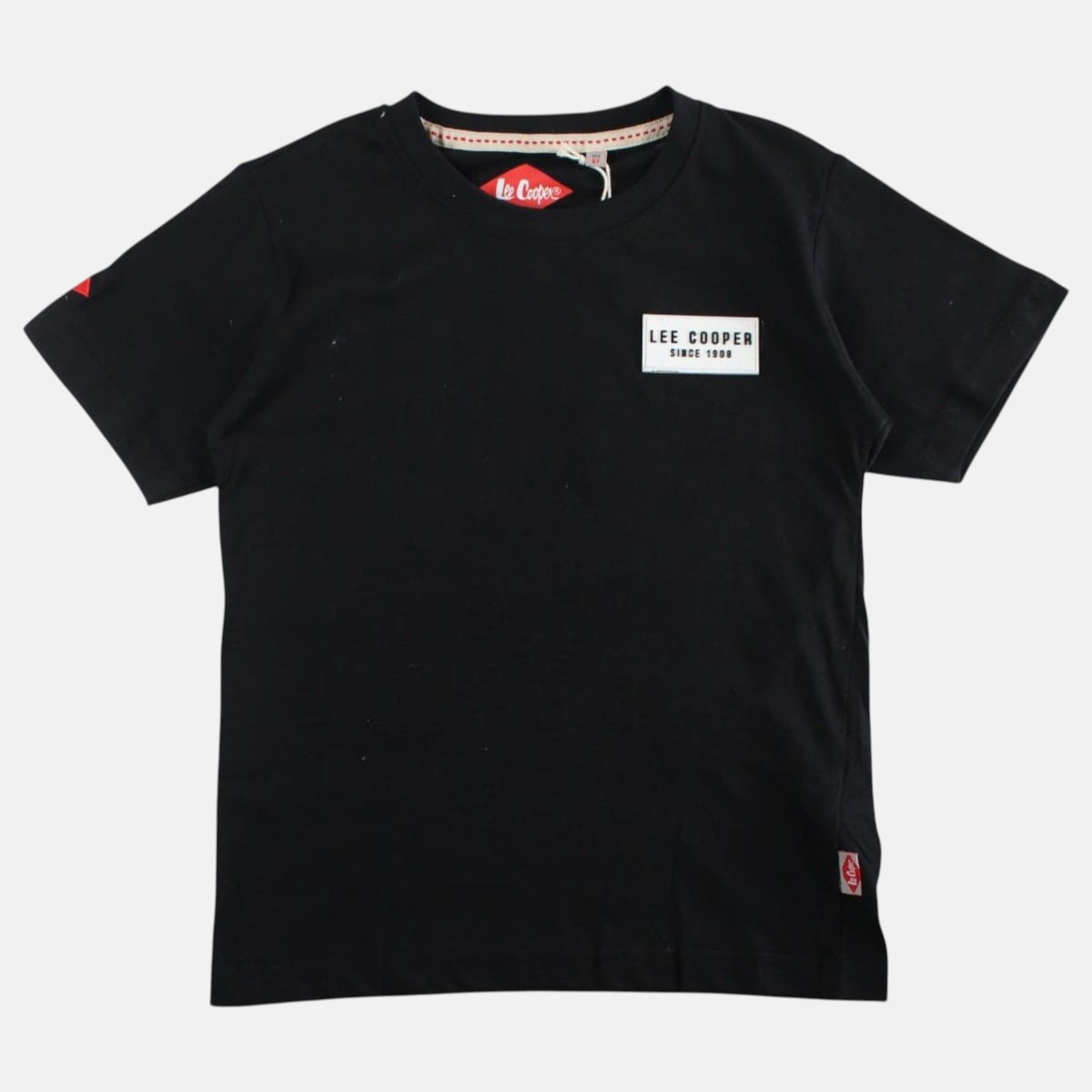 T-shirt manches courtes, col rond EVERYDAY noir, LEE COOPER