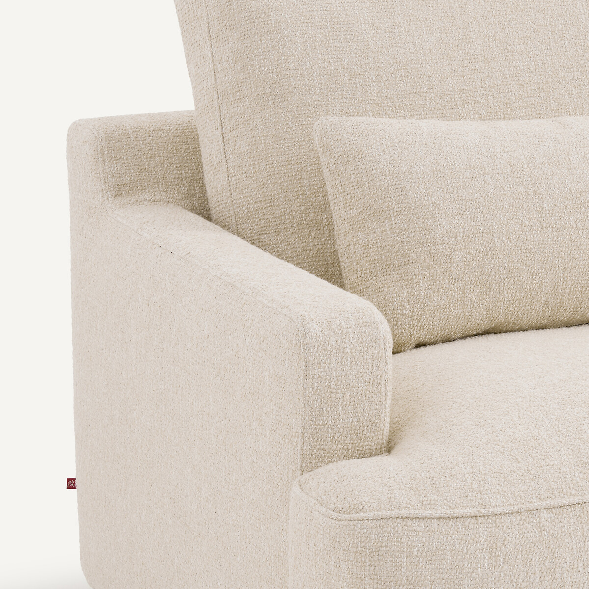 Kompaktes Sofa, Bouclé, ALWINE kreide, AM.PM