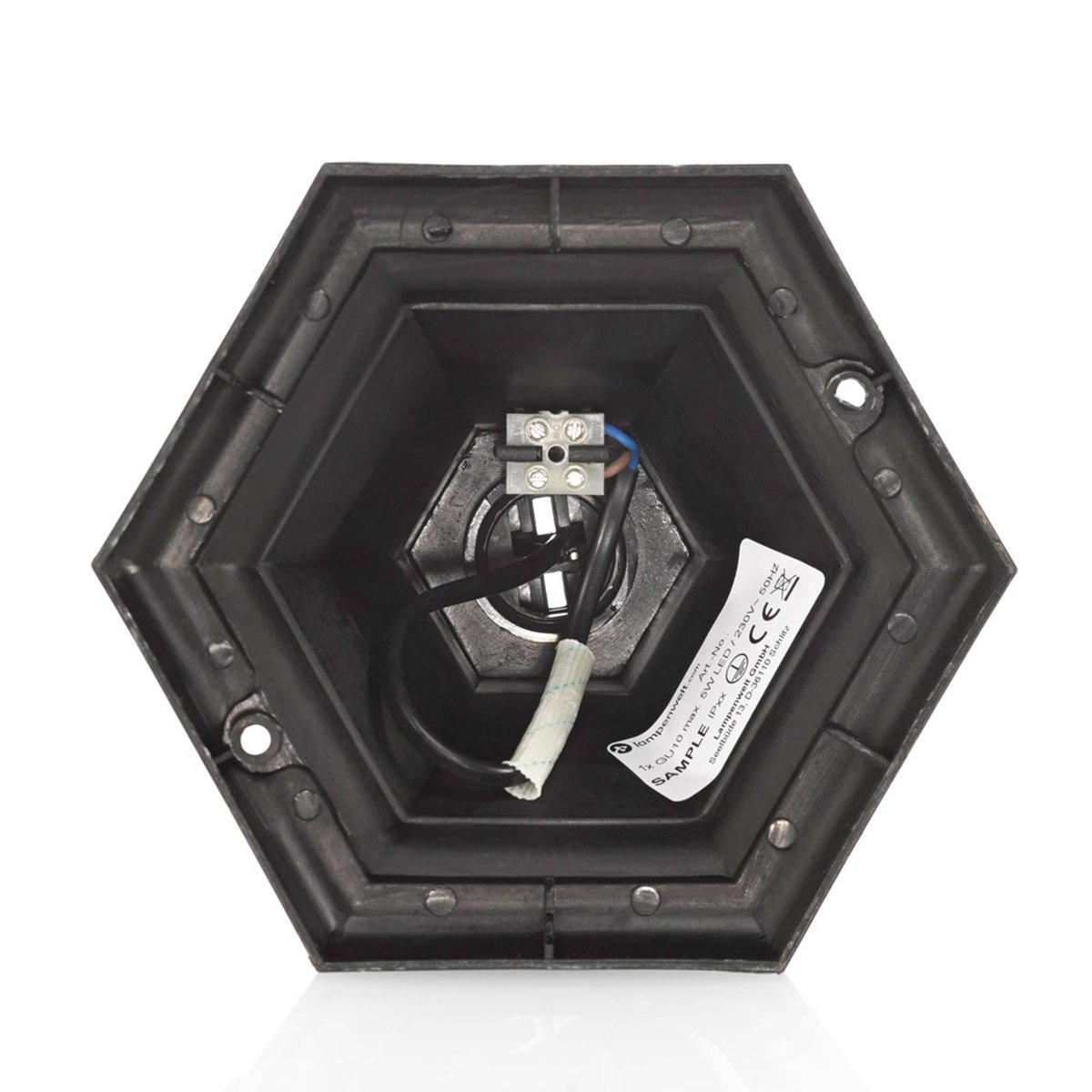 Luminaire extérieur antique, Nane noir (ral 9005), LINDBY